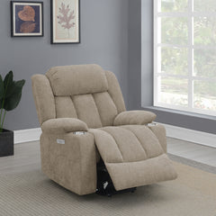 Houston Upholstered Power Lift Recliner Chair Camel - MyWaynesHome #