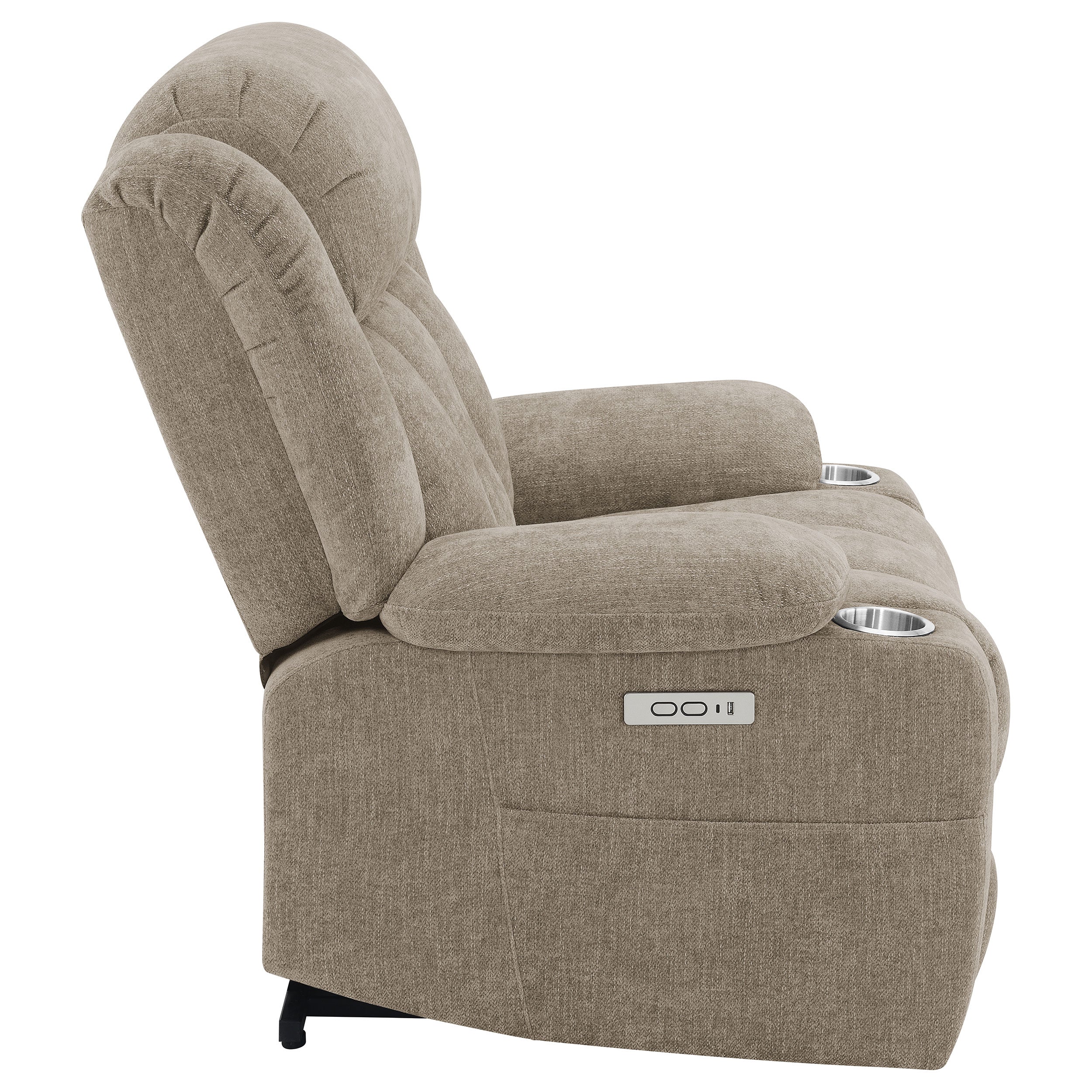 Houston Upholstered Power Lift Recliner Chair Camel - MyWaynesHome #
