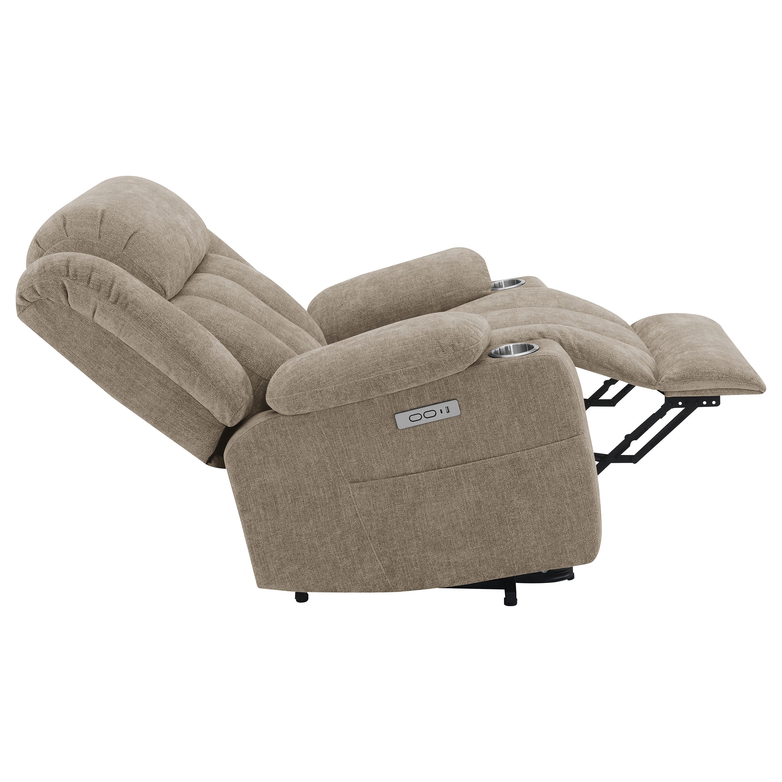 Houston Upholstered Power Lift Recliner Chair Camel - MyWaynesHome #