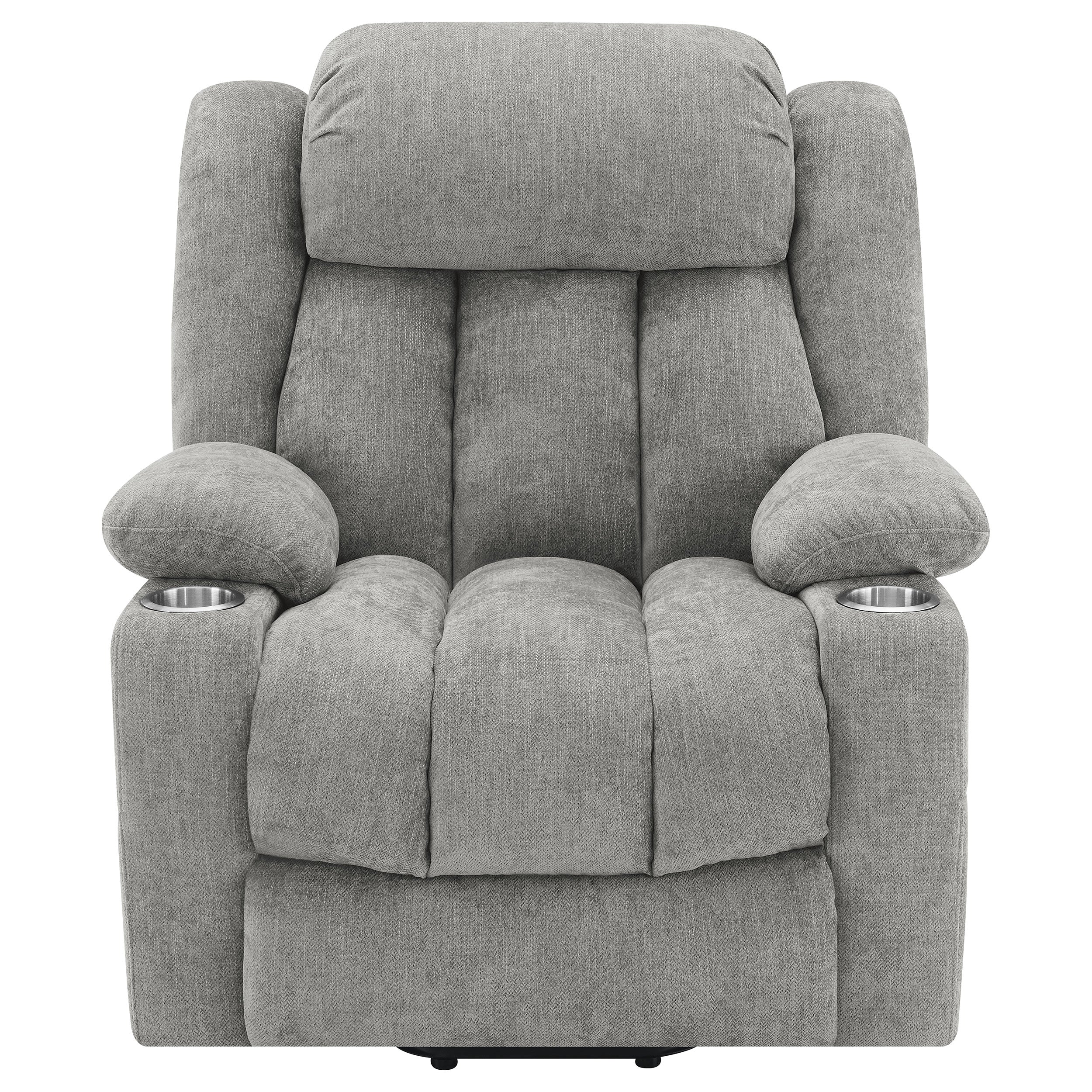 Houston Upholstered Power Lift Recliner Grey - MyWaynesHome #