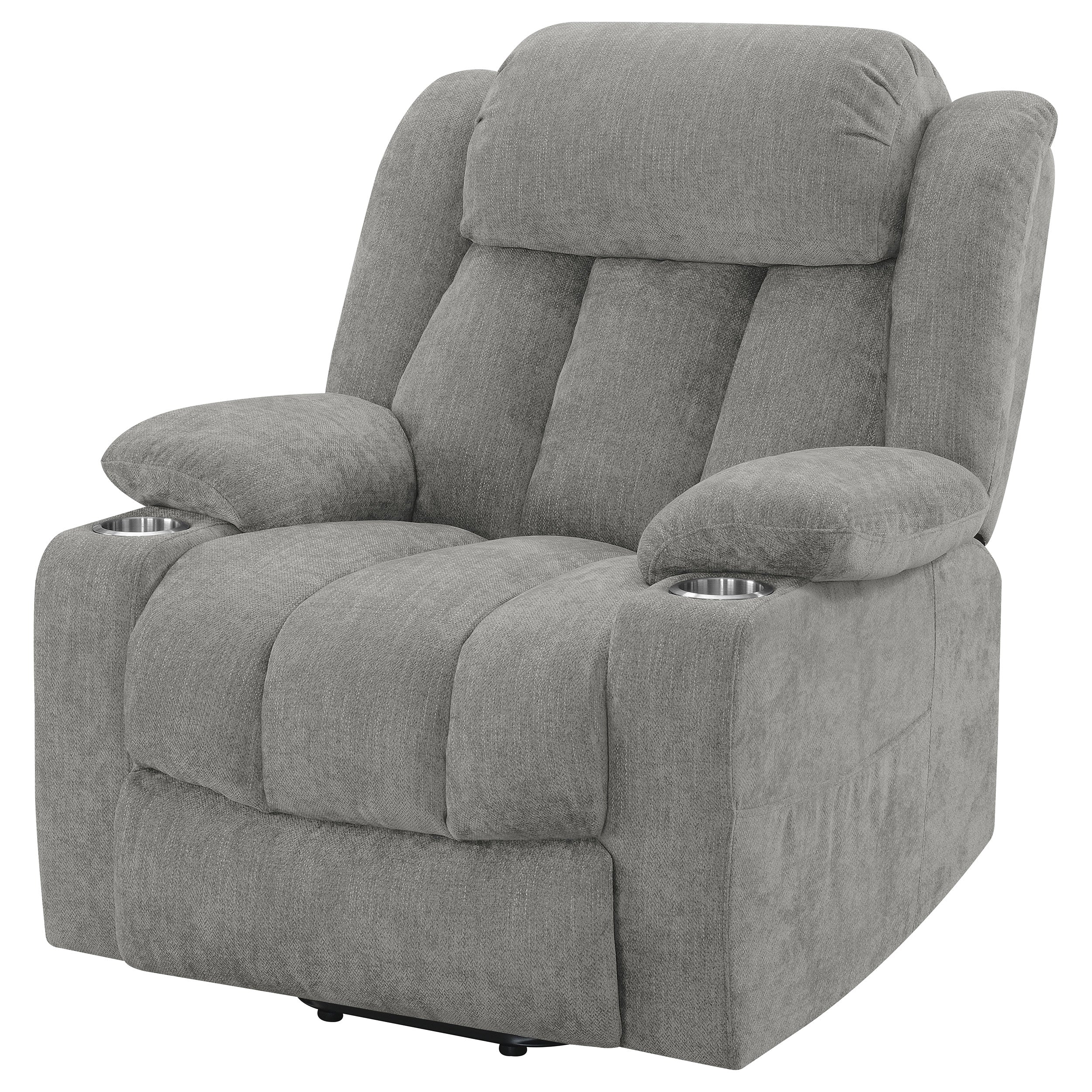 Houston Upholstered Power Lift Recliner Grey - MyWaynesHome #