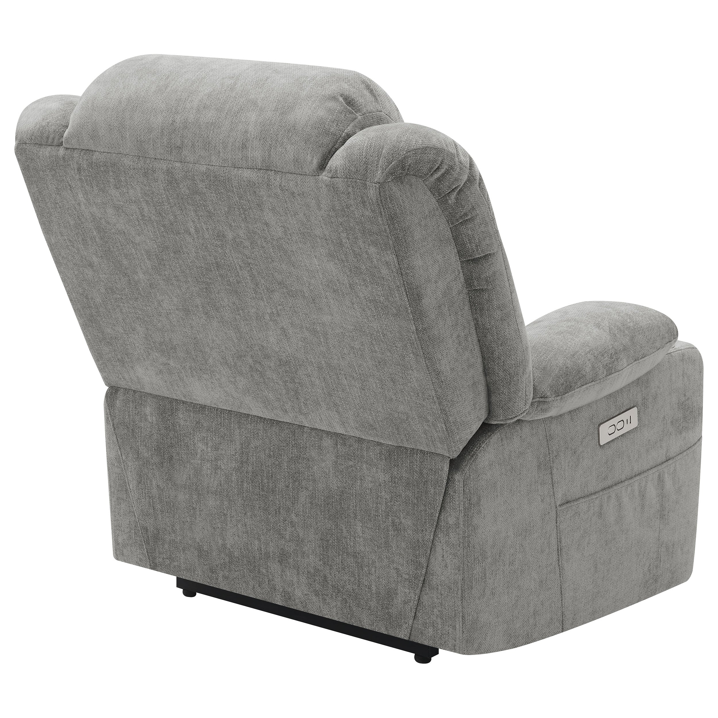 Houston Upholstered Power Lift Recliner Grey - MyWaynesHome #