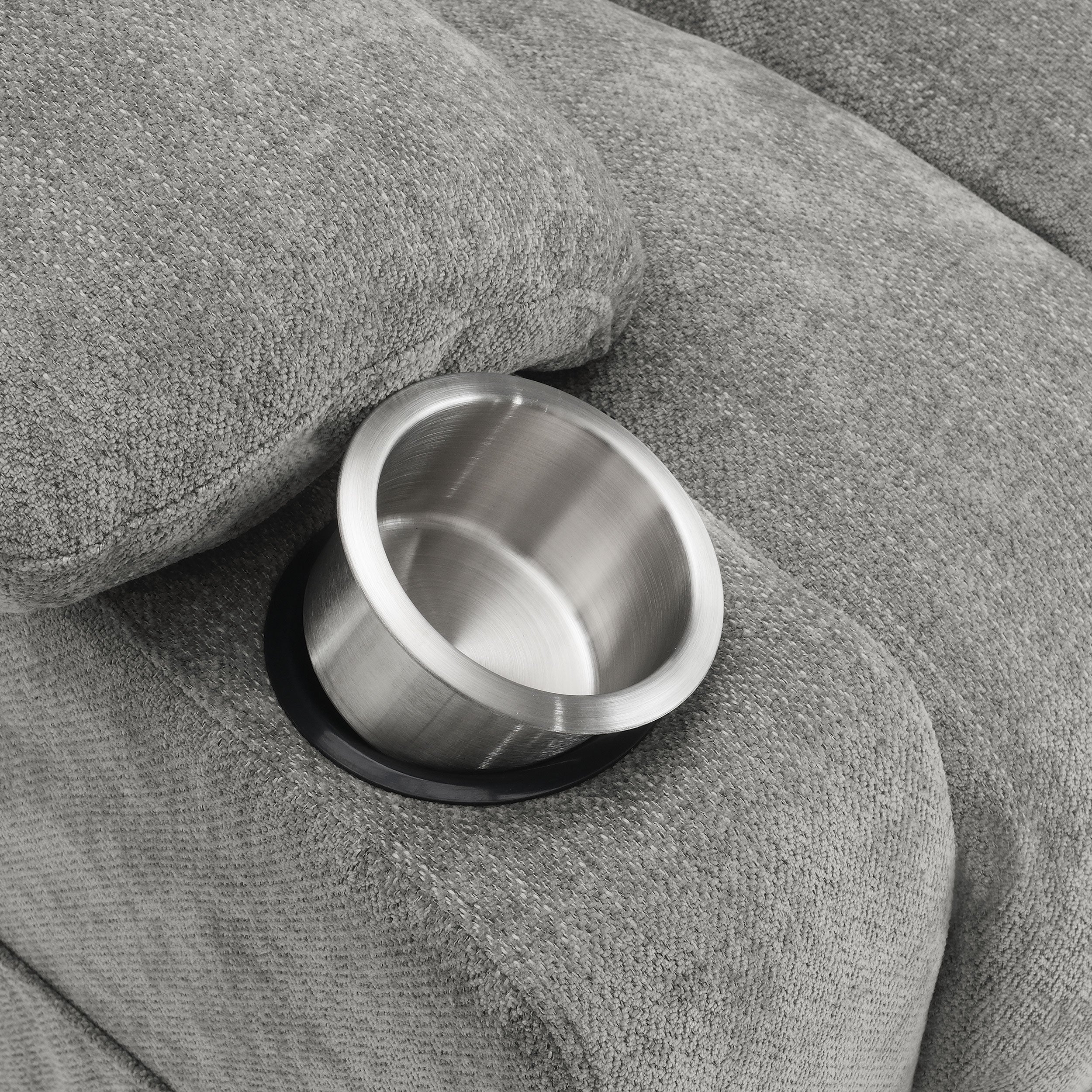 Houston Upholstered Power Lift Recliner Grey - MyWaynesHome #