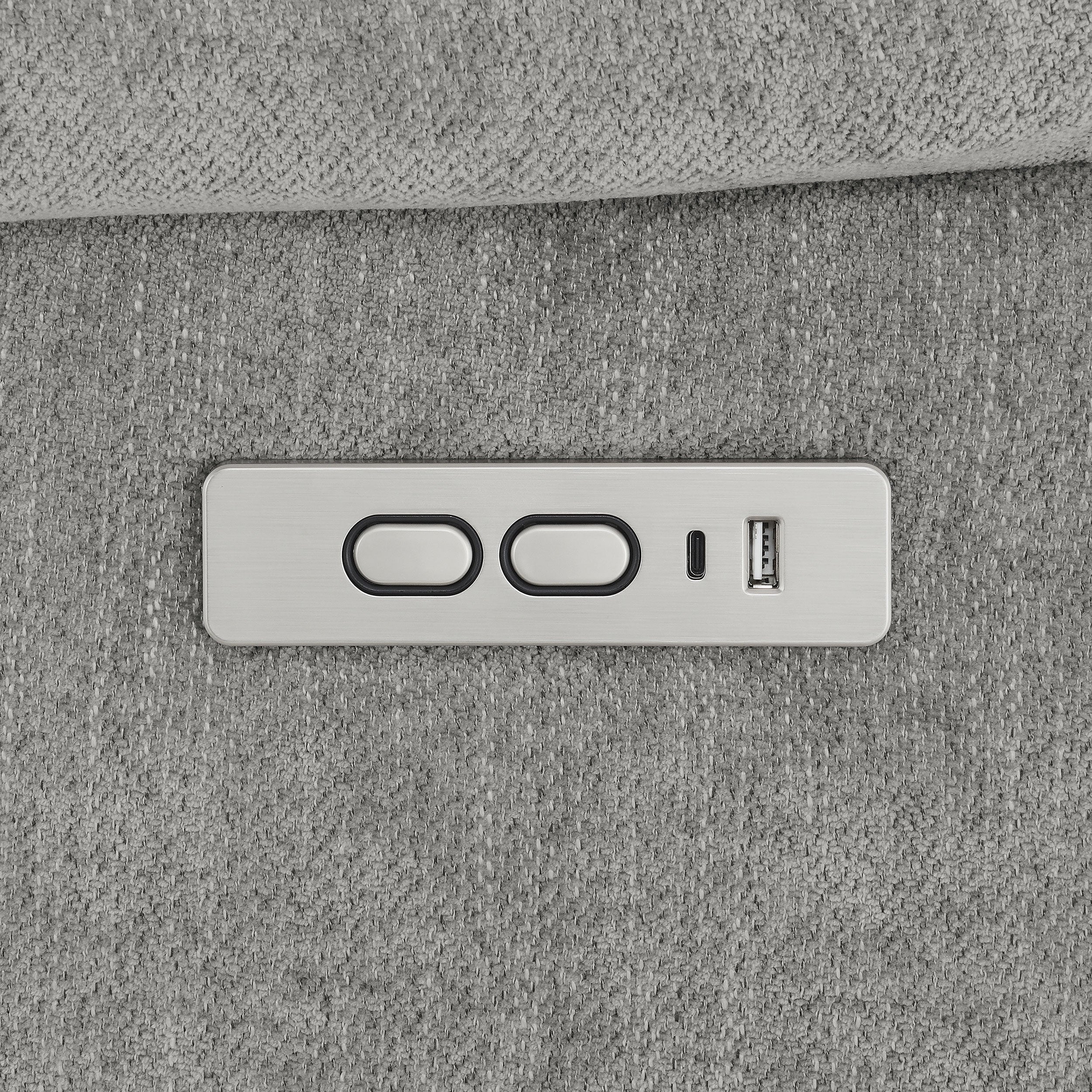 Houston Upholstered Power Lift Recliner Grey - MyWaynesHome #