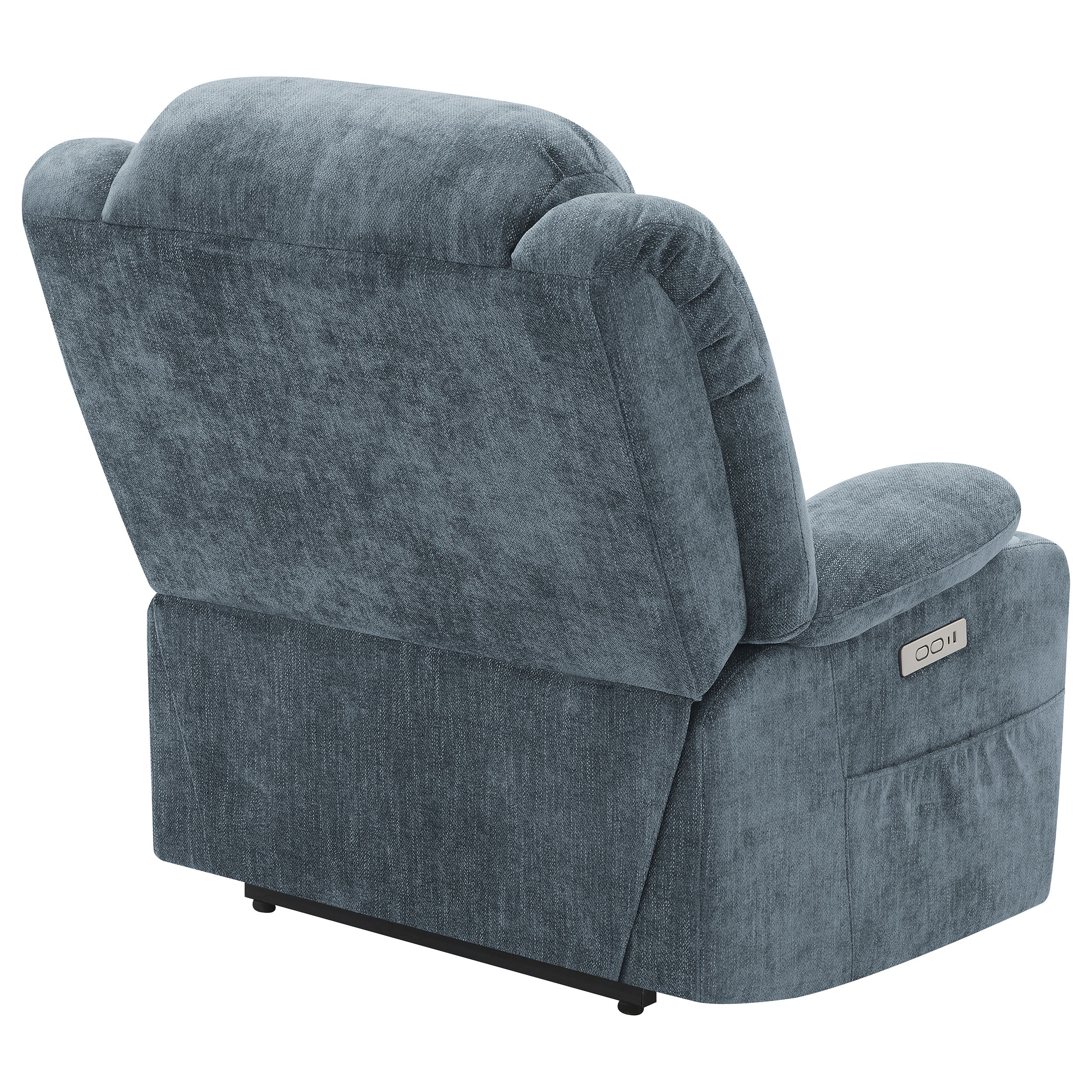 Houston Upholstered Power Lift Recliner Slate Blue - MyWaynesHome #