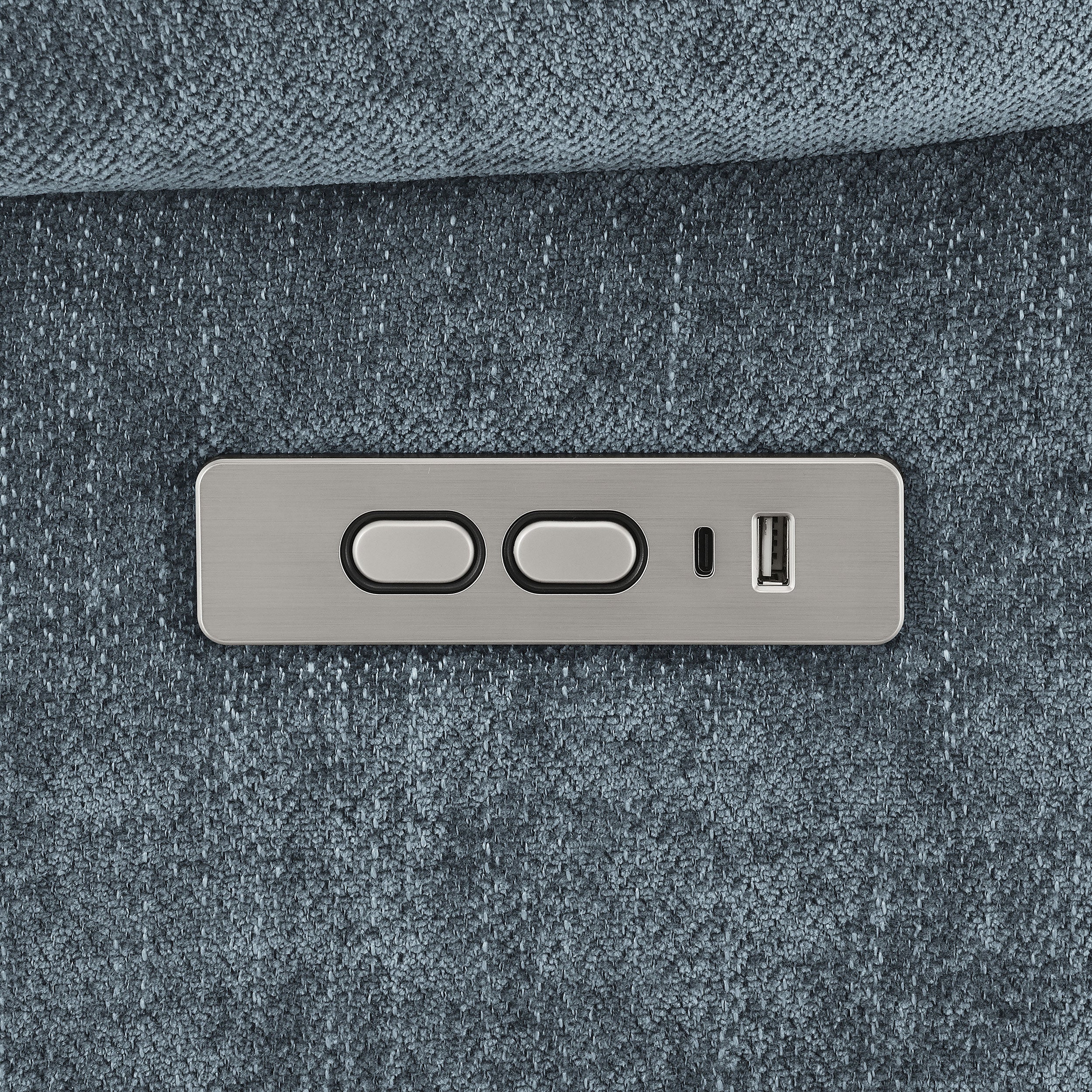 Houston Upholstered Power Lift Recliner Slate Blue - MyWaynesHome #