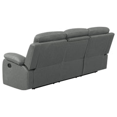 Nova 3-piece Upholstered Padded Arm Sofa Set Dark Grey - MyWaynesHome #