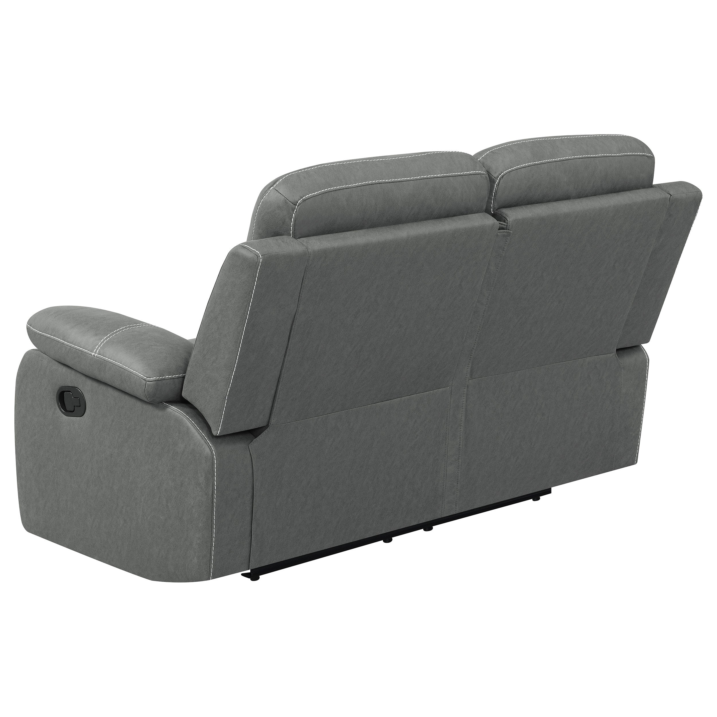 Nova 3-piece Upholstered Padded Arm Sofa Set Dark Grey - MyWaynesHome #