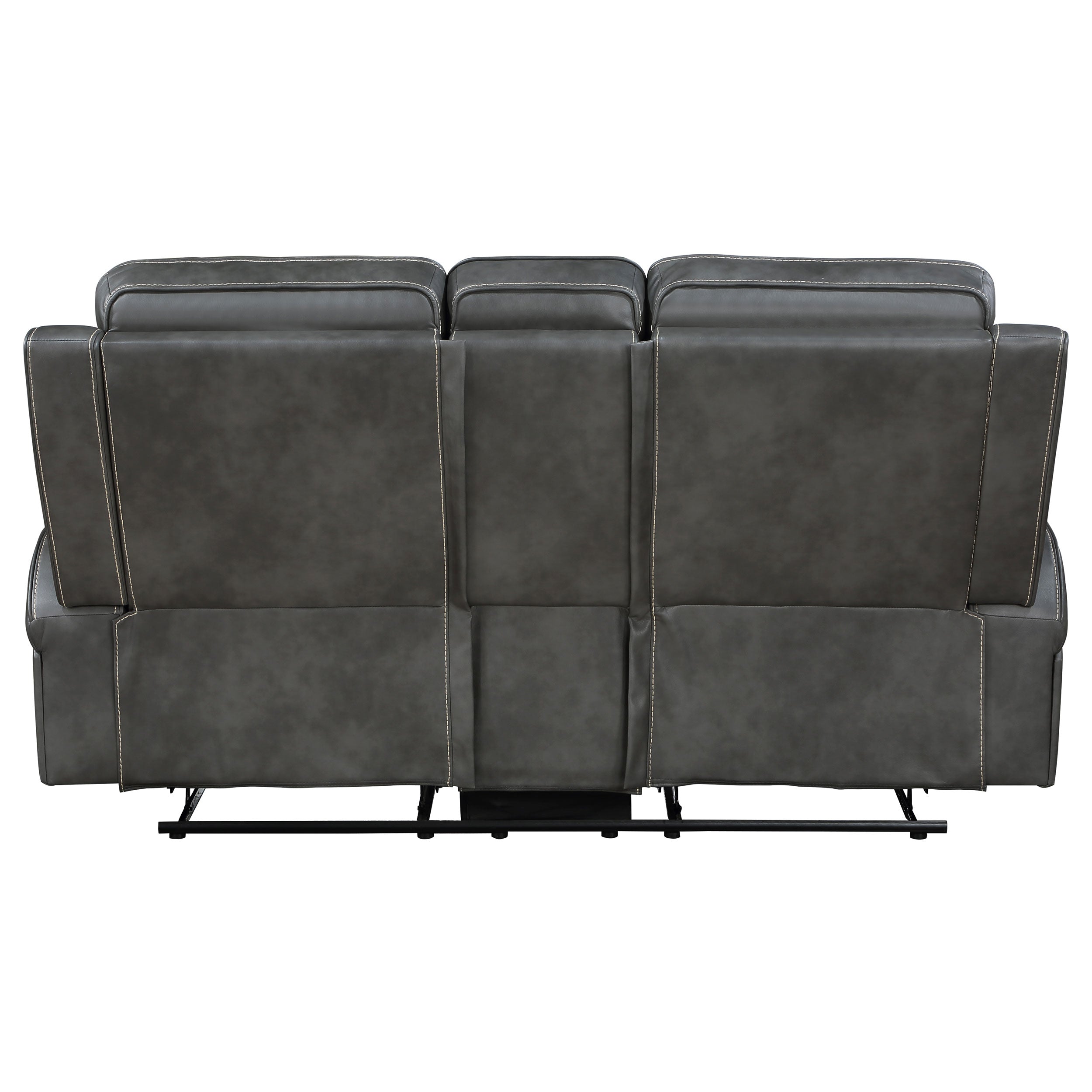 Raelynn Upholstered Track Arm Motion Loveseat Grey - MyWaynesHome #