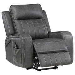 Raelynn Upholstered Power Lift Recliner Chair Grey - MyWaynesHome #