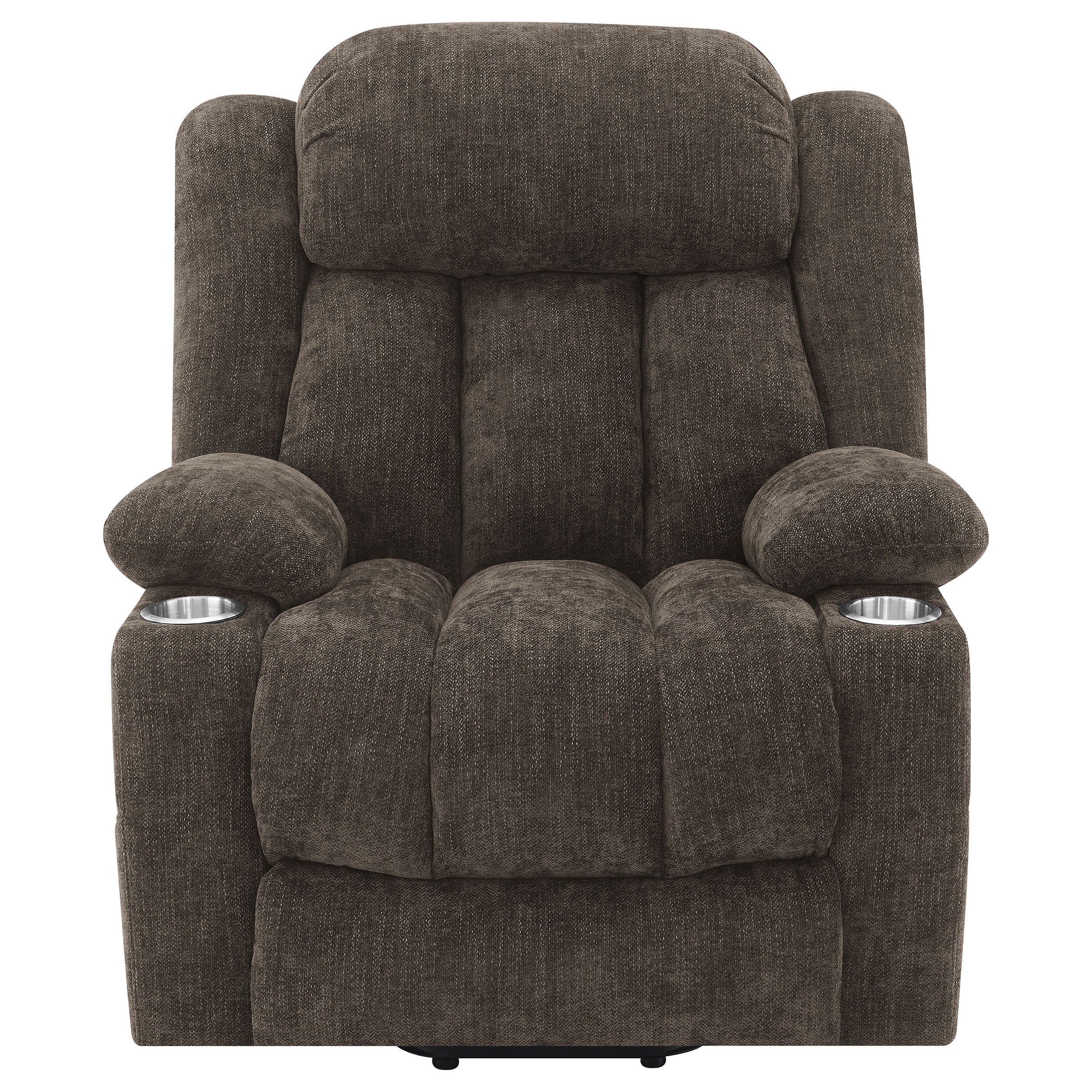 Houston Upholstered Power Lift Recliner Chair Dark Brown - MyWaynesHome #