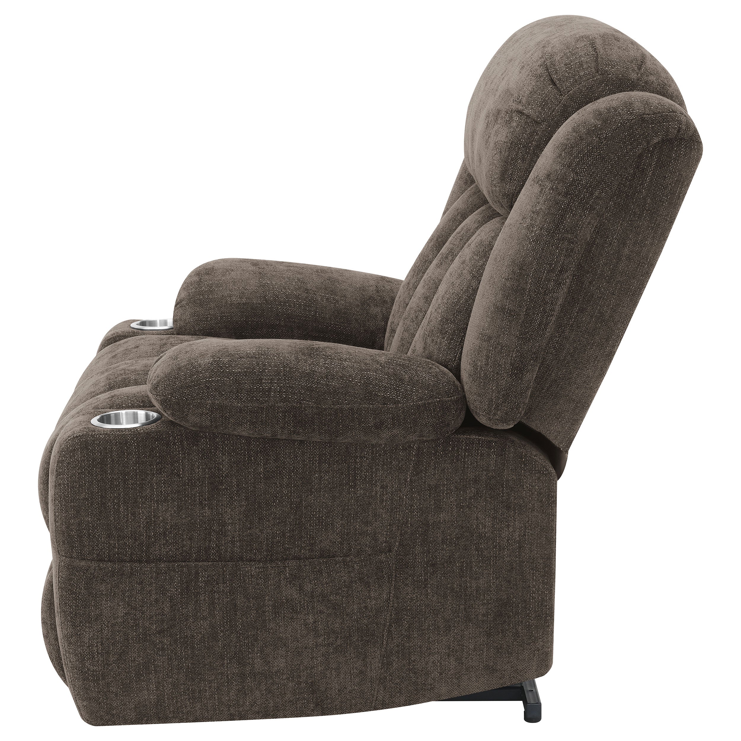 Houston Upholstered Power Lift Recliner Chair Dark Brown - MyWaynesHome #