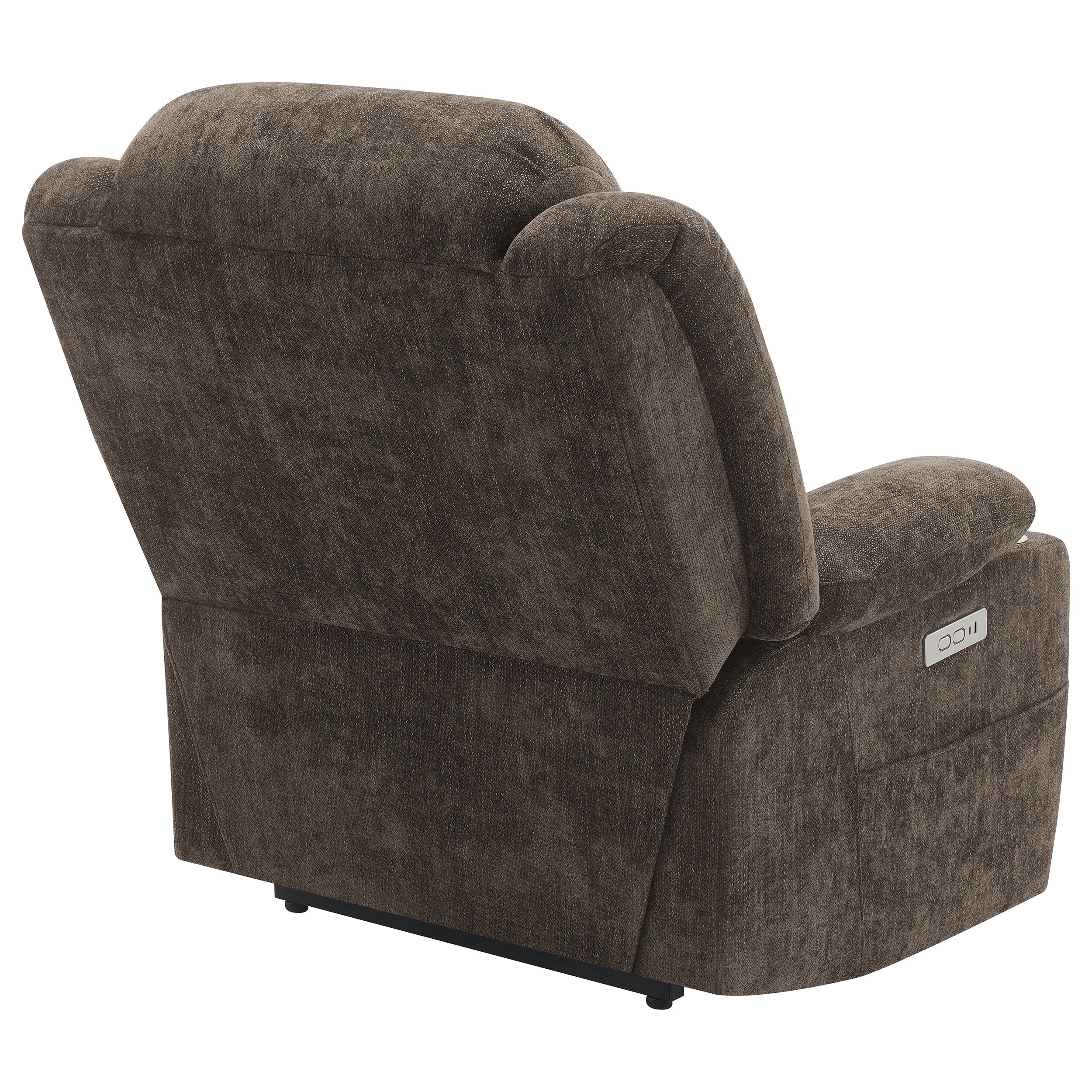 Houston Upholstered Power Lift Recliner Chair Dark Brown - MyWaynesHome #