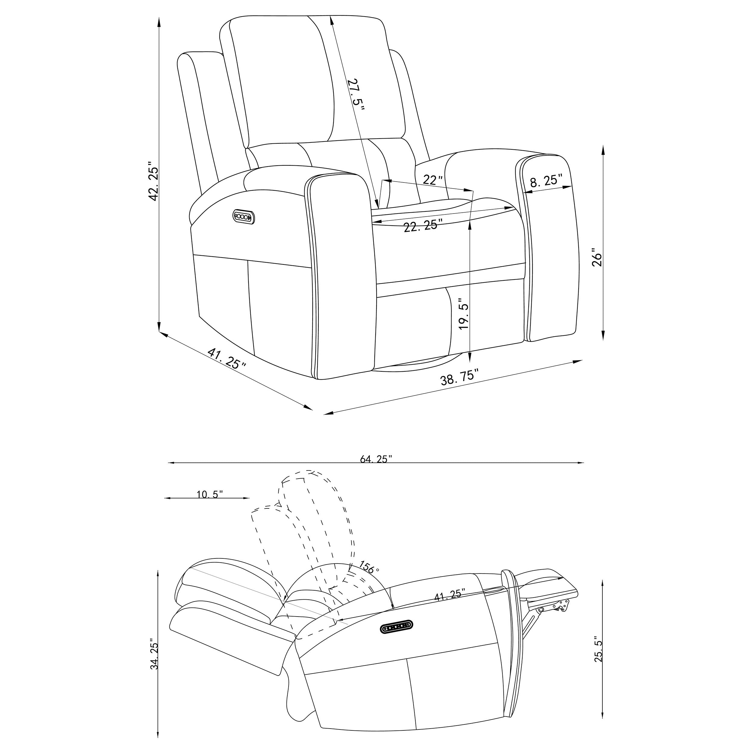 Brickston 3-piece Triple Power Reclining Sofa Set Grey