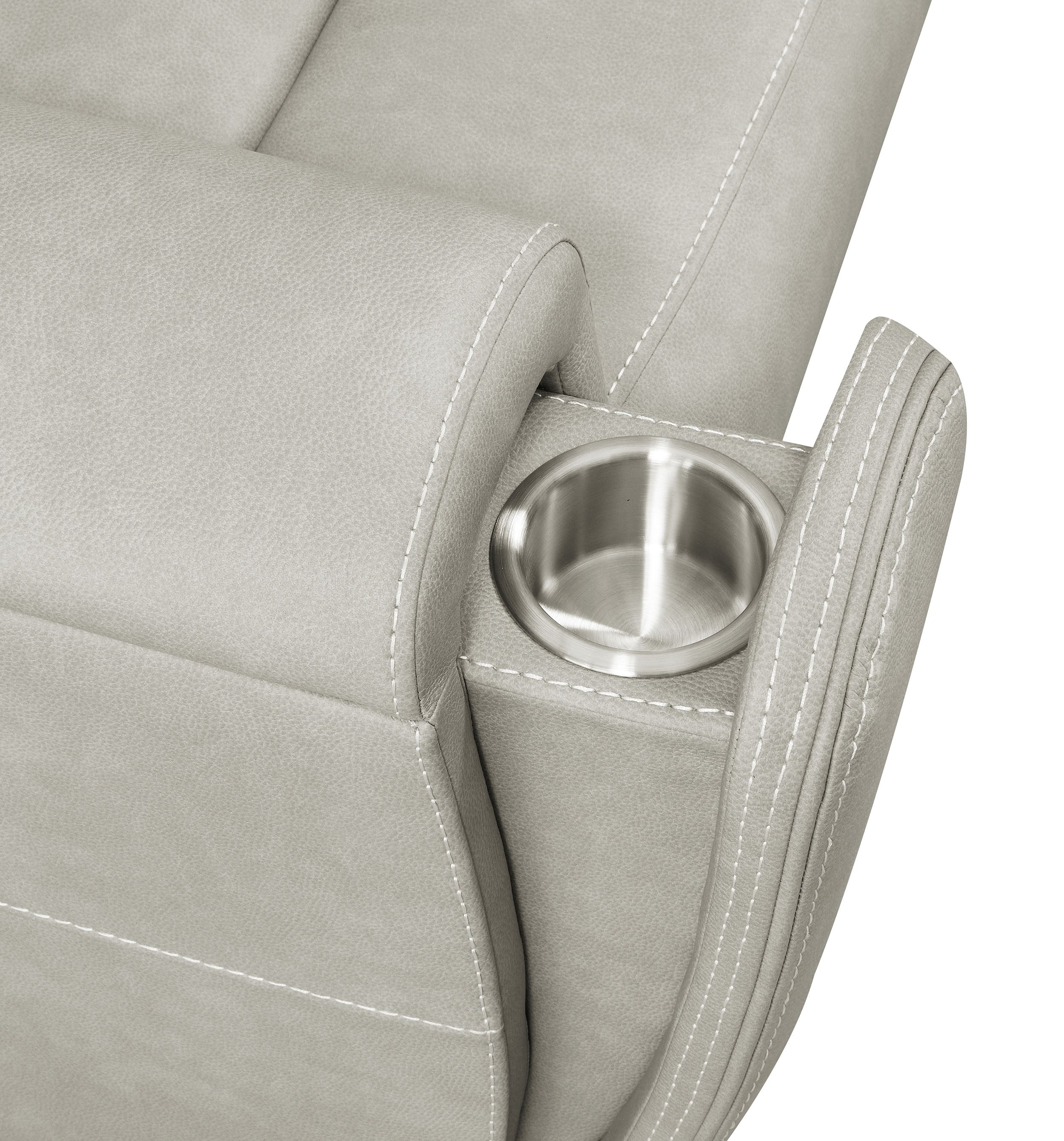 Brickston Triple Power Reclining Sofa Grey