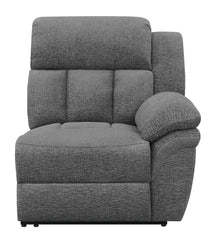 Bahrain Upholstered Raf Recliner Charcoal
