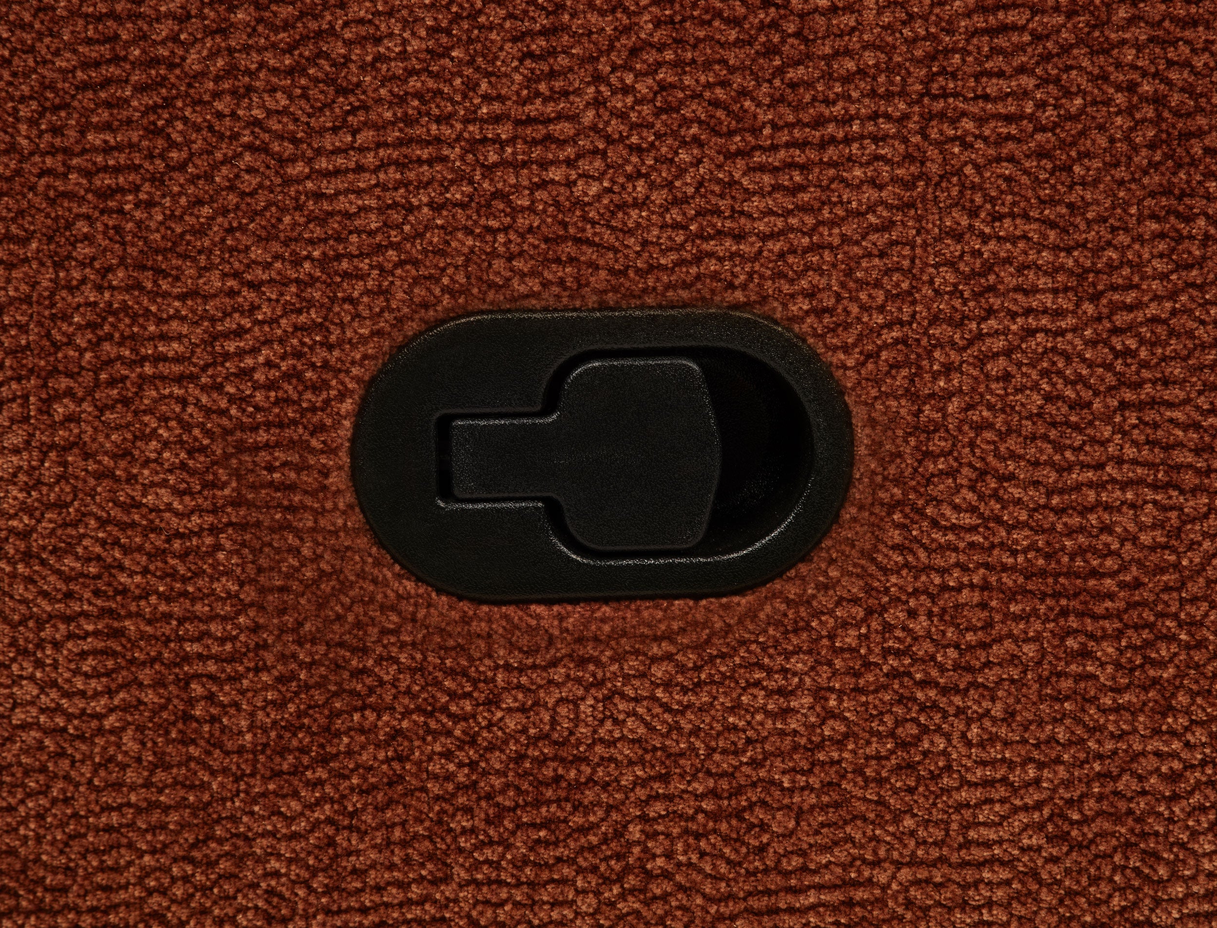 Navarro Chenille Upholstered Glider Recliner Burnt Orange