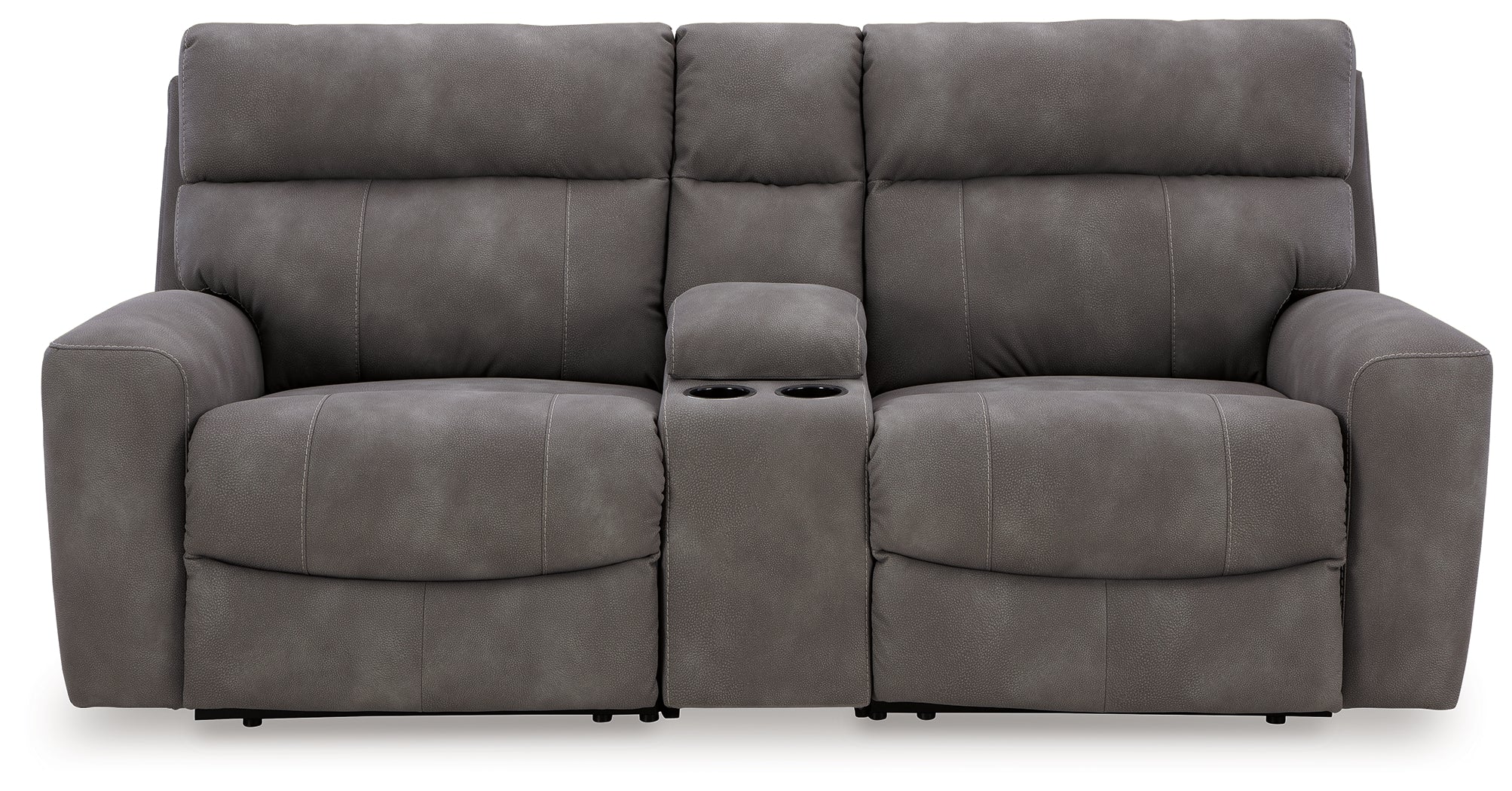 Next-Gen DuraPella 3-Piece Power Reclining Sectional Loveseat with Console - MyWaynesHome #