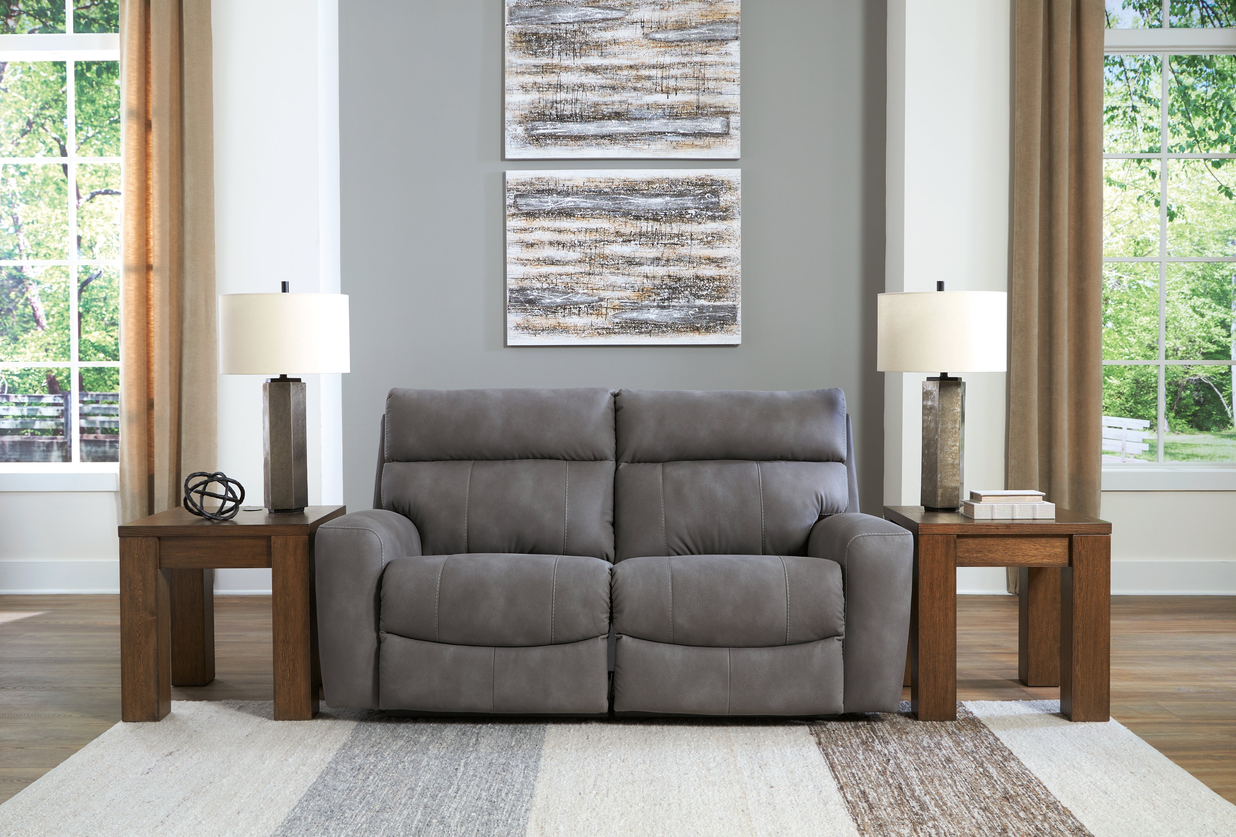 Next-Gen DuraPella 2-Piece Power Reclining Sectional Loveseat - MyWaynesHome #