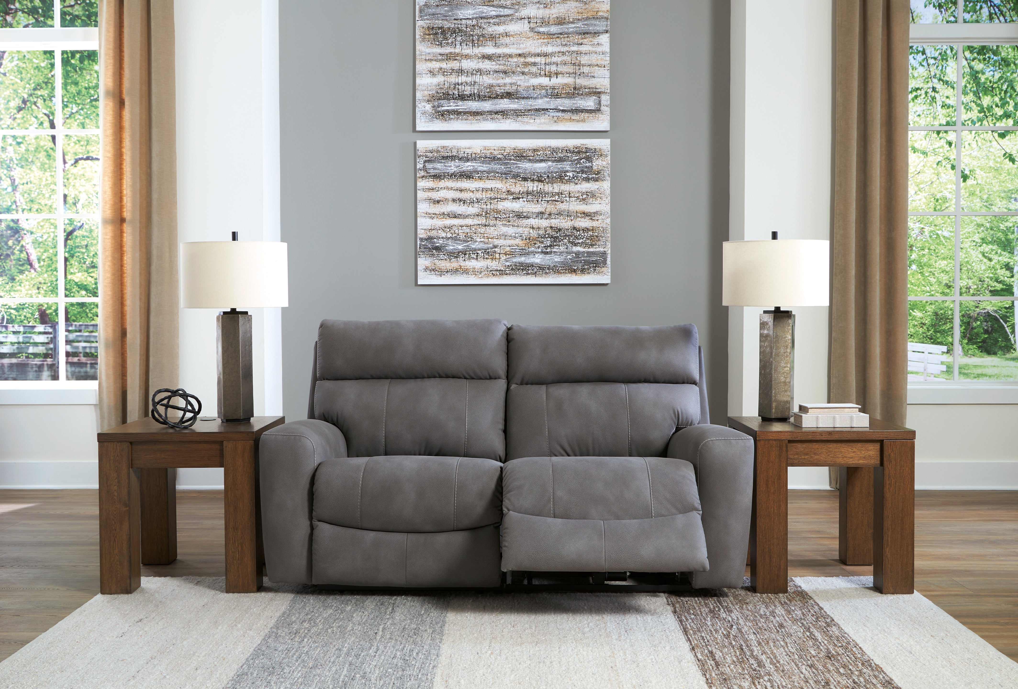 Next-Gen DuraPella 2-Piece Power Reclining Sectional Loveseat - MyWaynesHome #