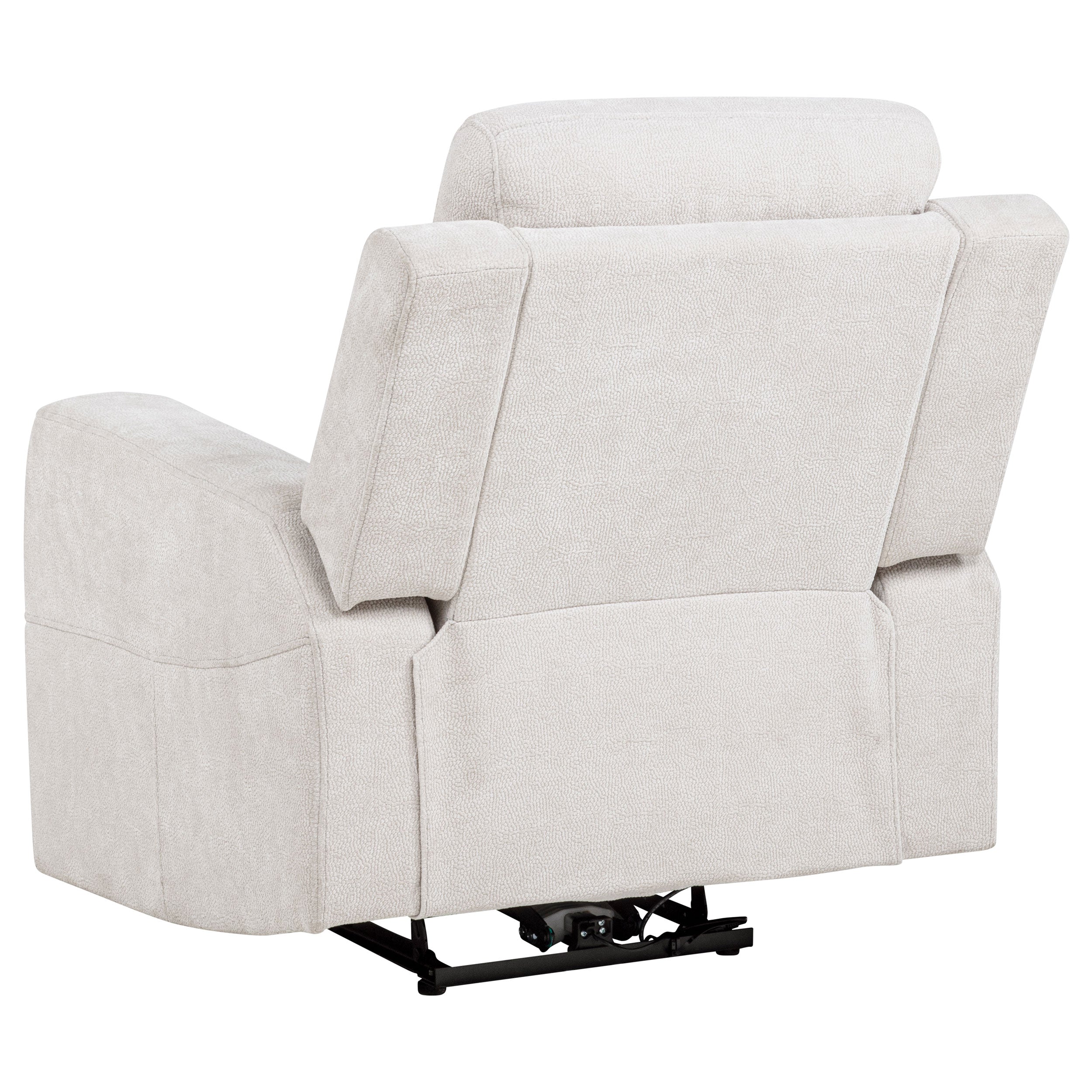 Kennett 3-piece Chenille Power Reclining Sofa Set Ivory