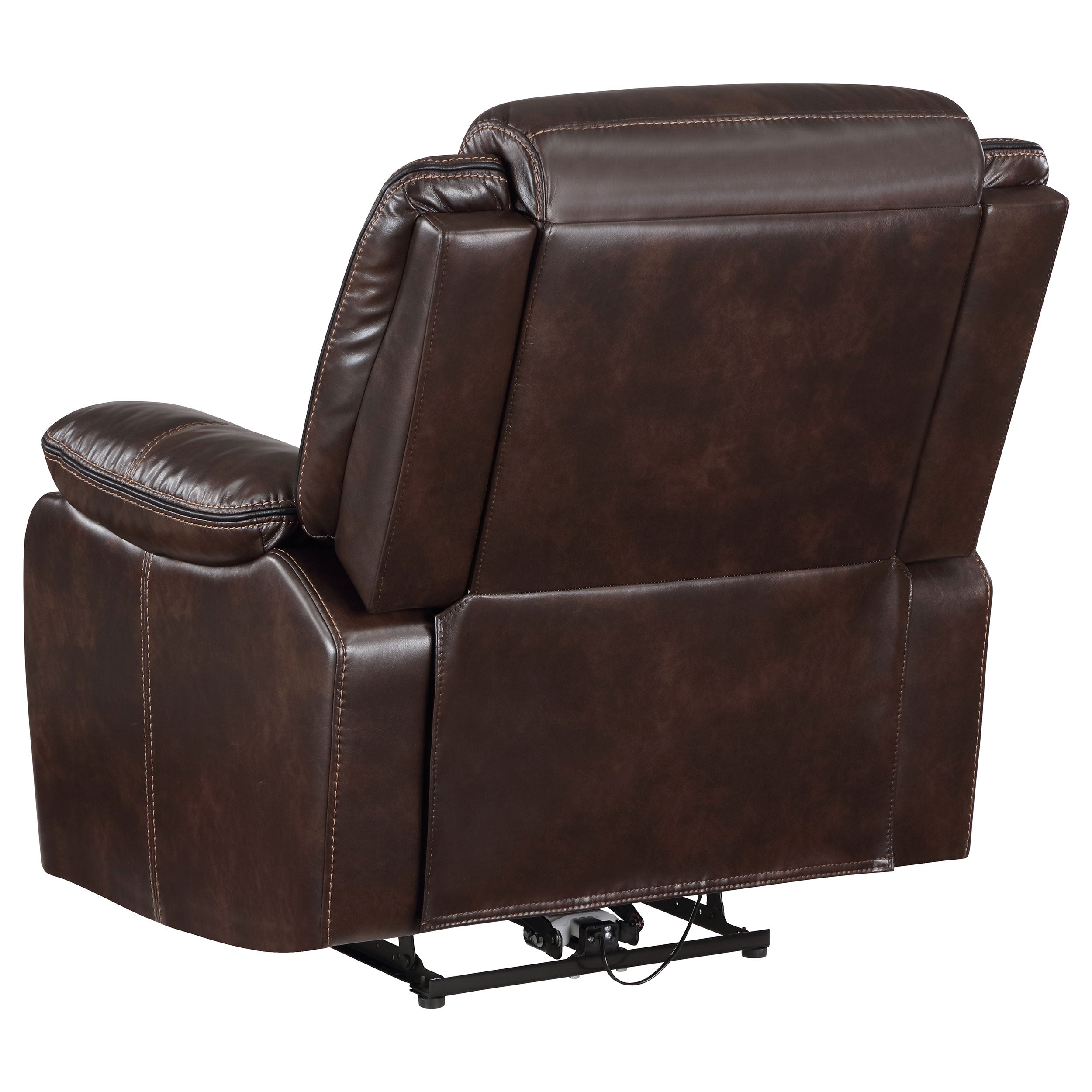 Sycamore Upholstered Power Recliner Chair Dark Brown - MyWaynesHome #