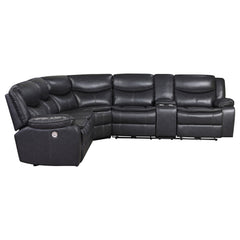 Sycamore Upholstered Power Reclining Sectional Sofa Grey - MyWaynesHome #