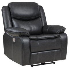 Sycamore Upholstered Power Recliner Chair Dark Grey - MyWaynesHome #