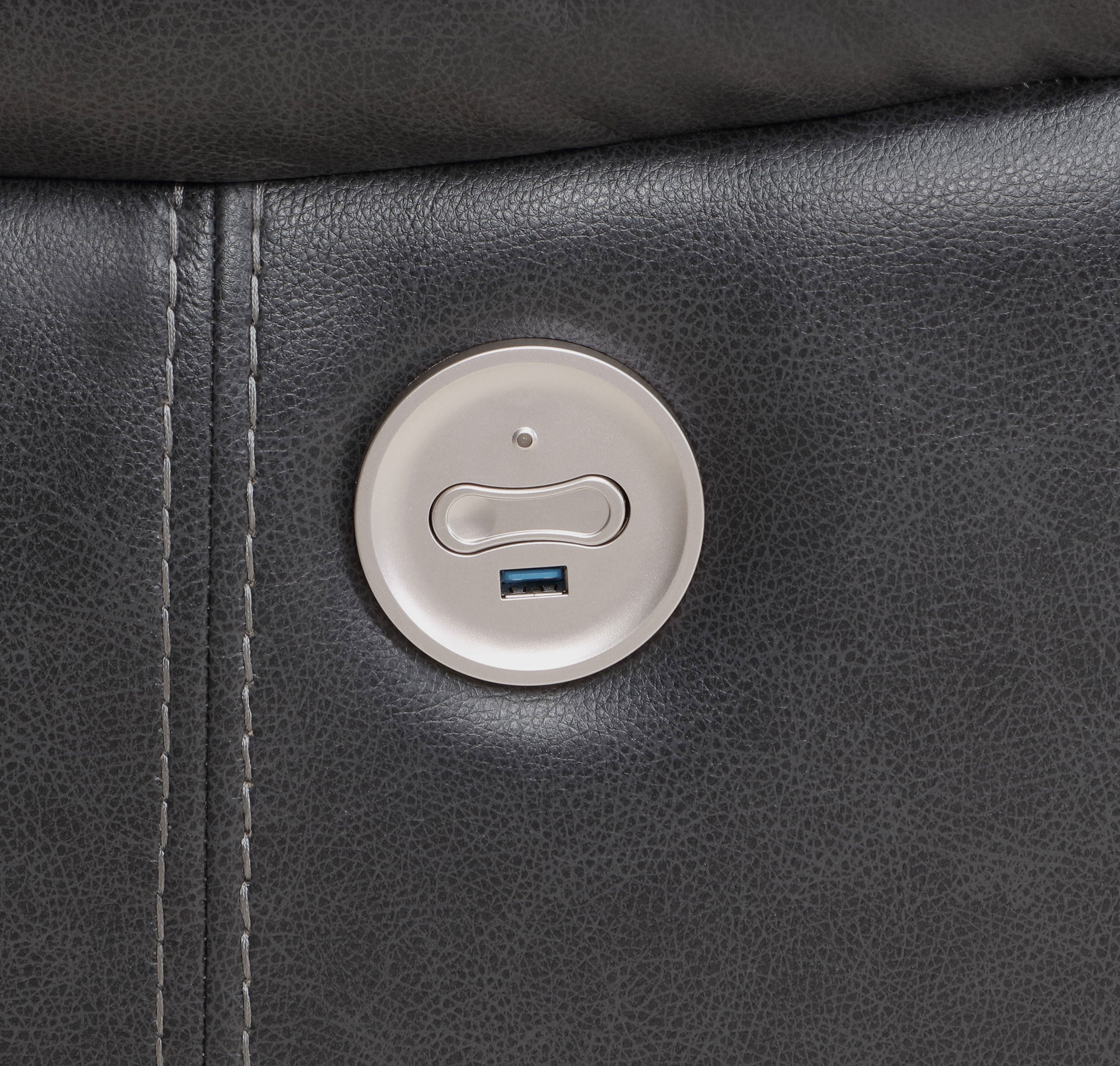 Sycamore Upholstered Power Recliner Chair Dark Grey - MyWaynesHome #