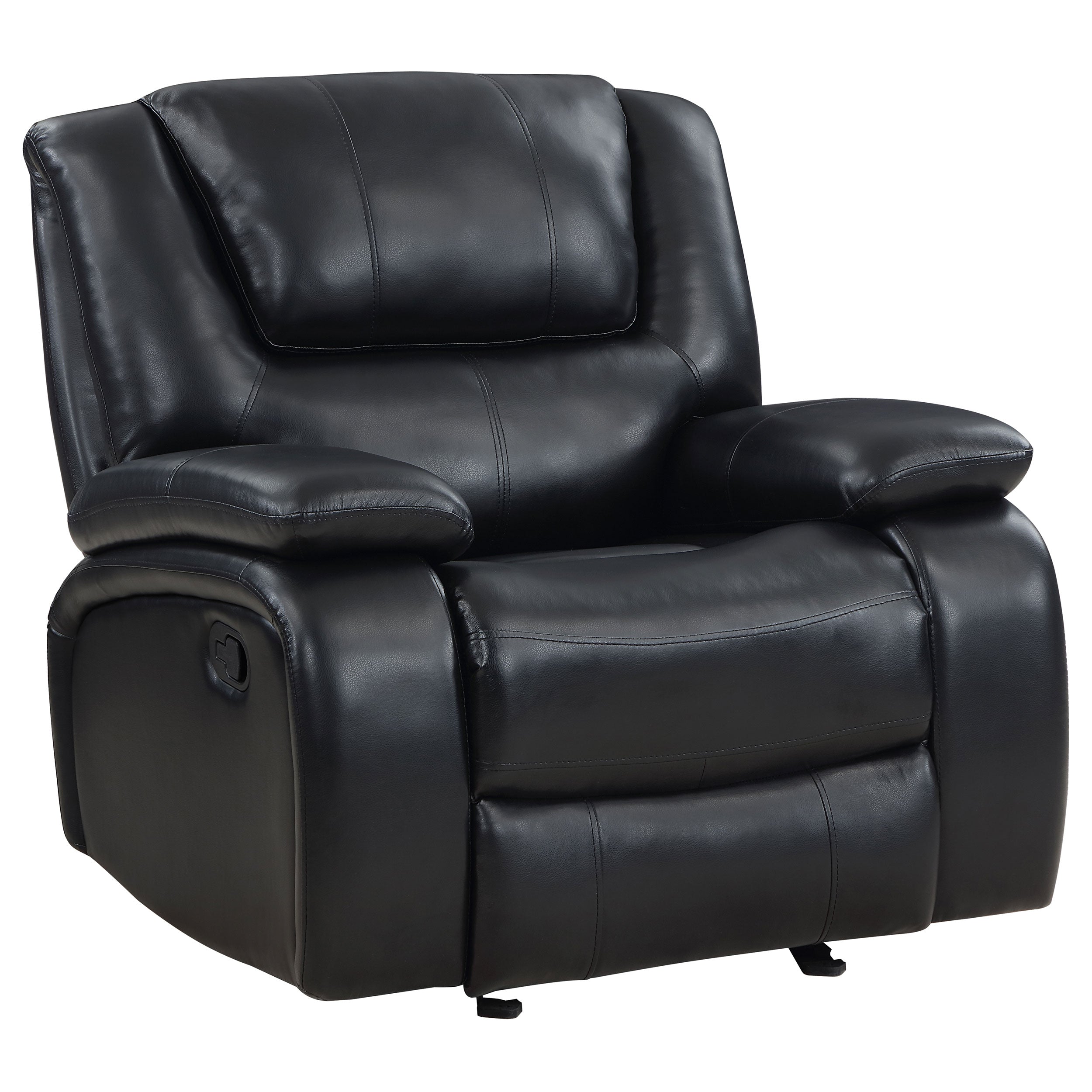 Camila 3-piece Upholstered Motion Reclining Sofa Set Black - MyWaynesHome #