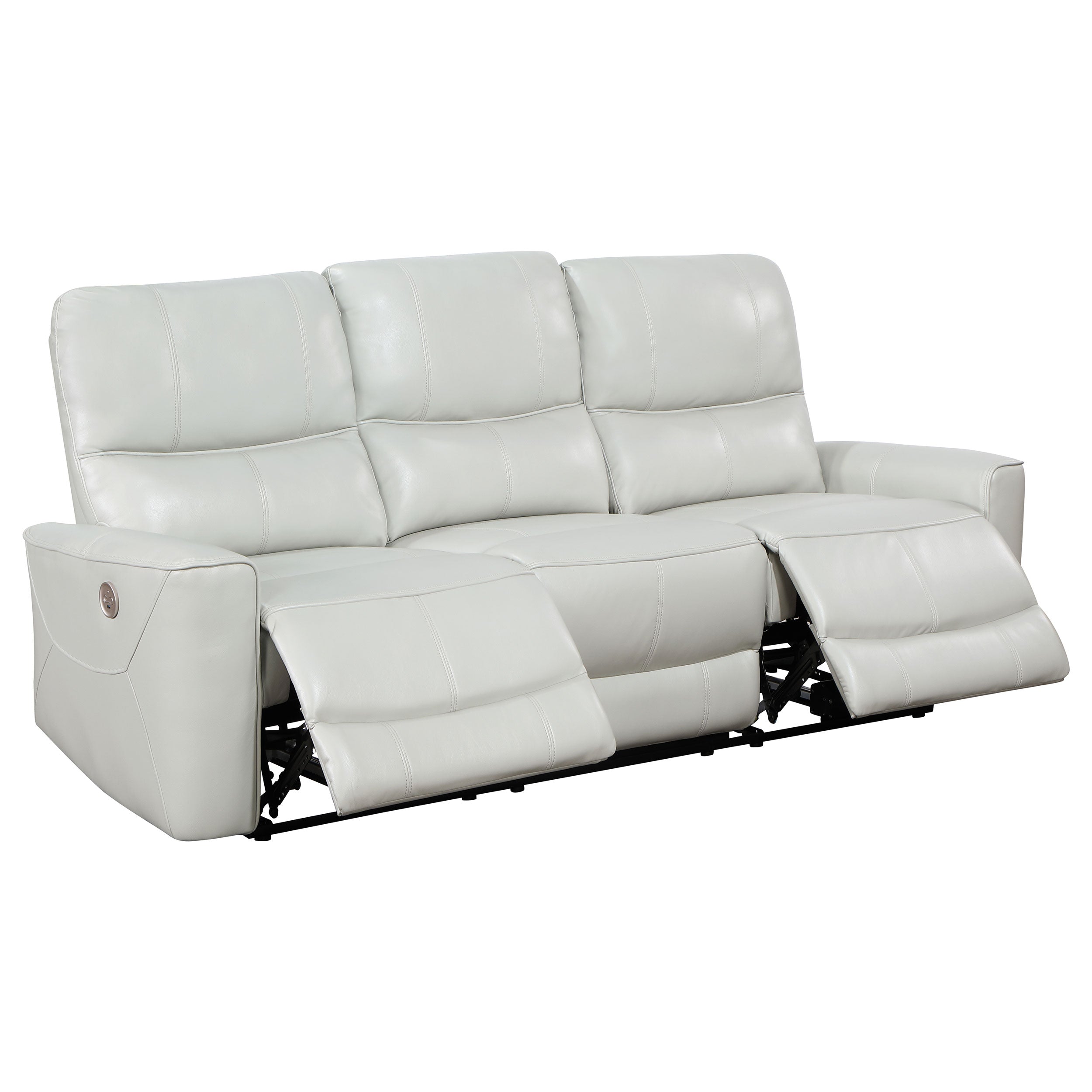 Greenfield 2-piece Power Reclining Sofa Set Ivory - MyWaynesHome #