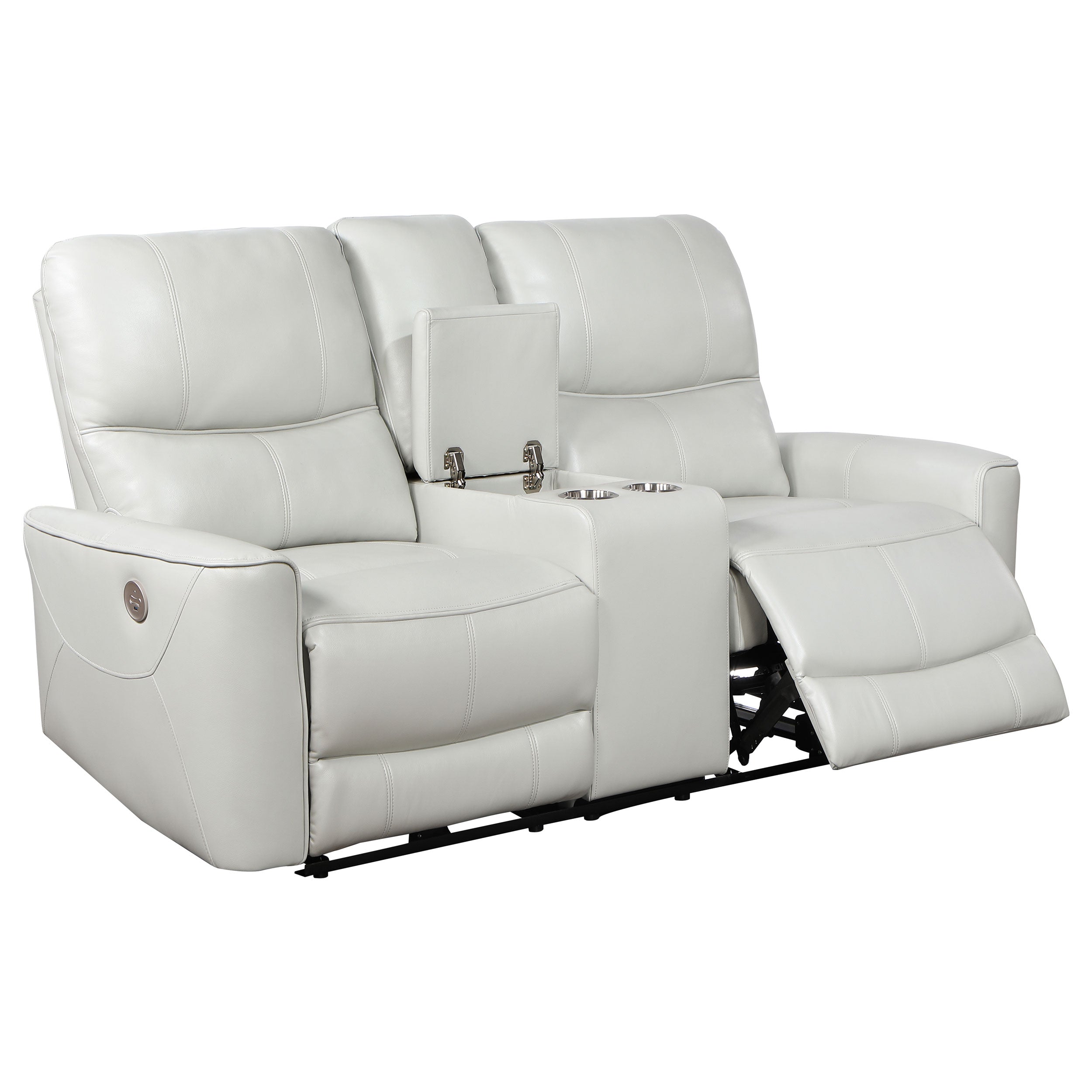 Greenfield 2-piece Power Reclining Sofa Set Ivory - MyWaynesHome #