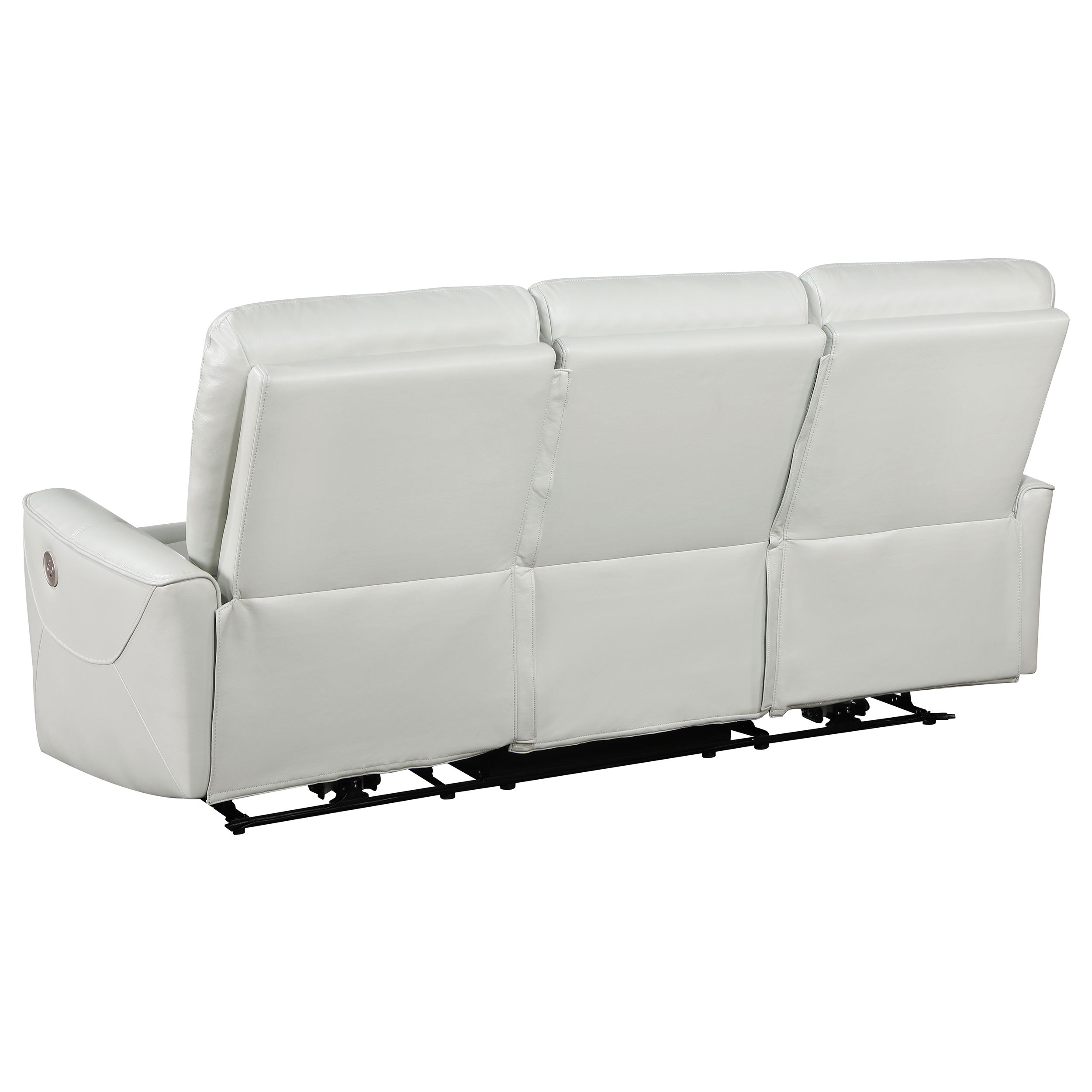 Greenfield Upholstered Power Reclining Sofa Ivory - MyWaynesHome #