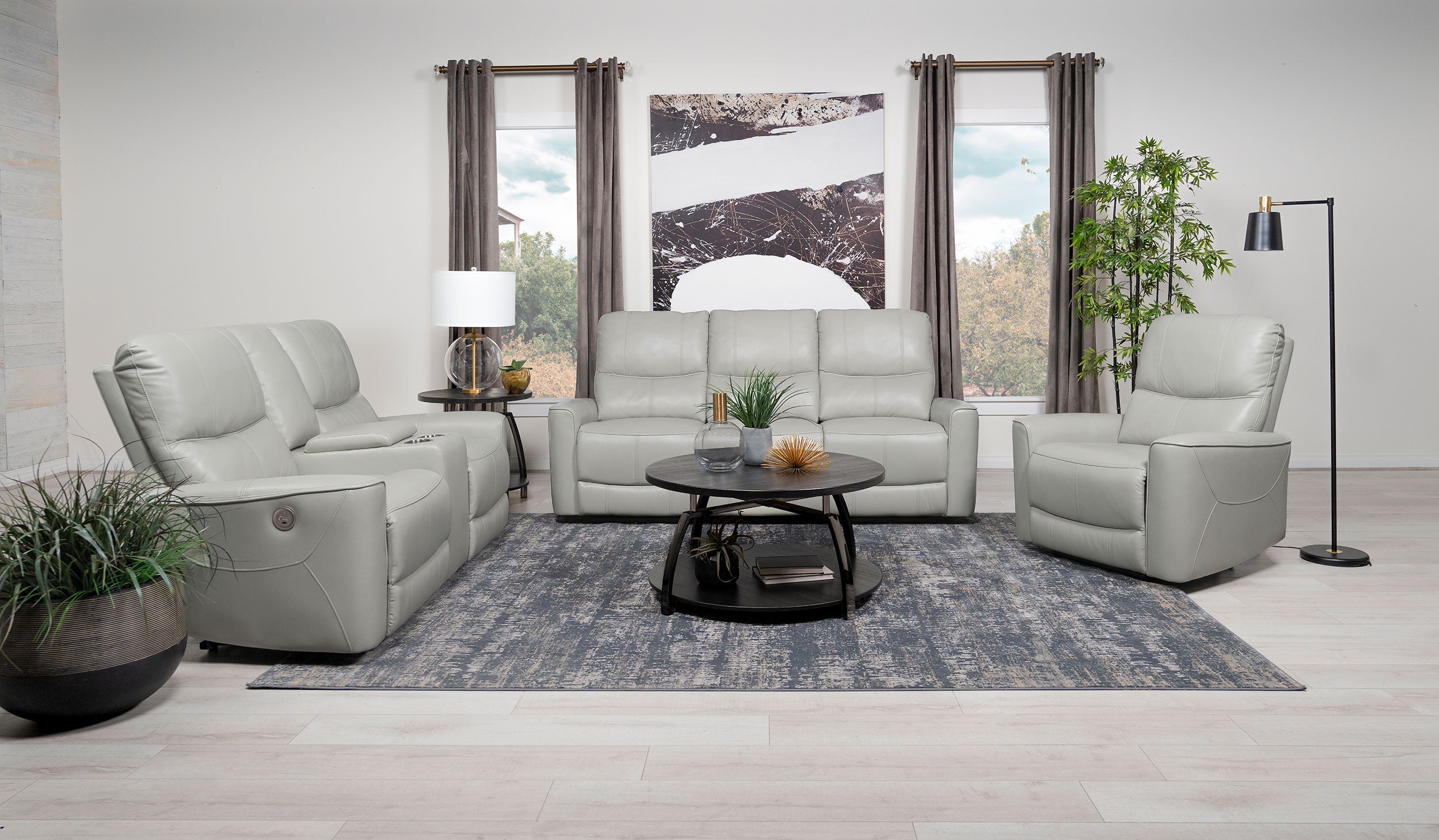 Greenfield Upholstered Power Reclining Sofa Ivory - MyWaynesHome #