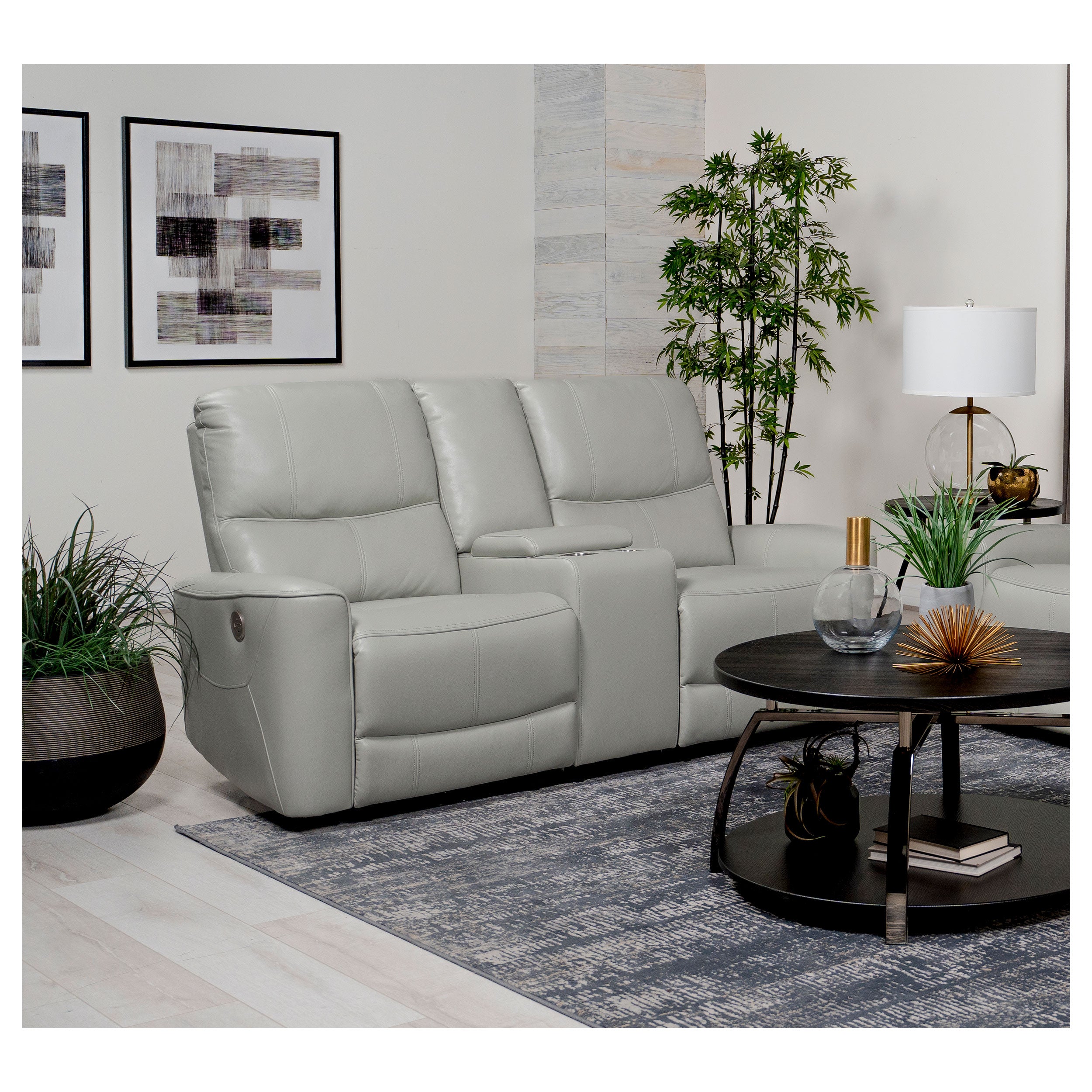 Greenfield Upholstered Power Reclining Loveseat Ivory - MyWaynesHome #