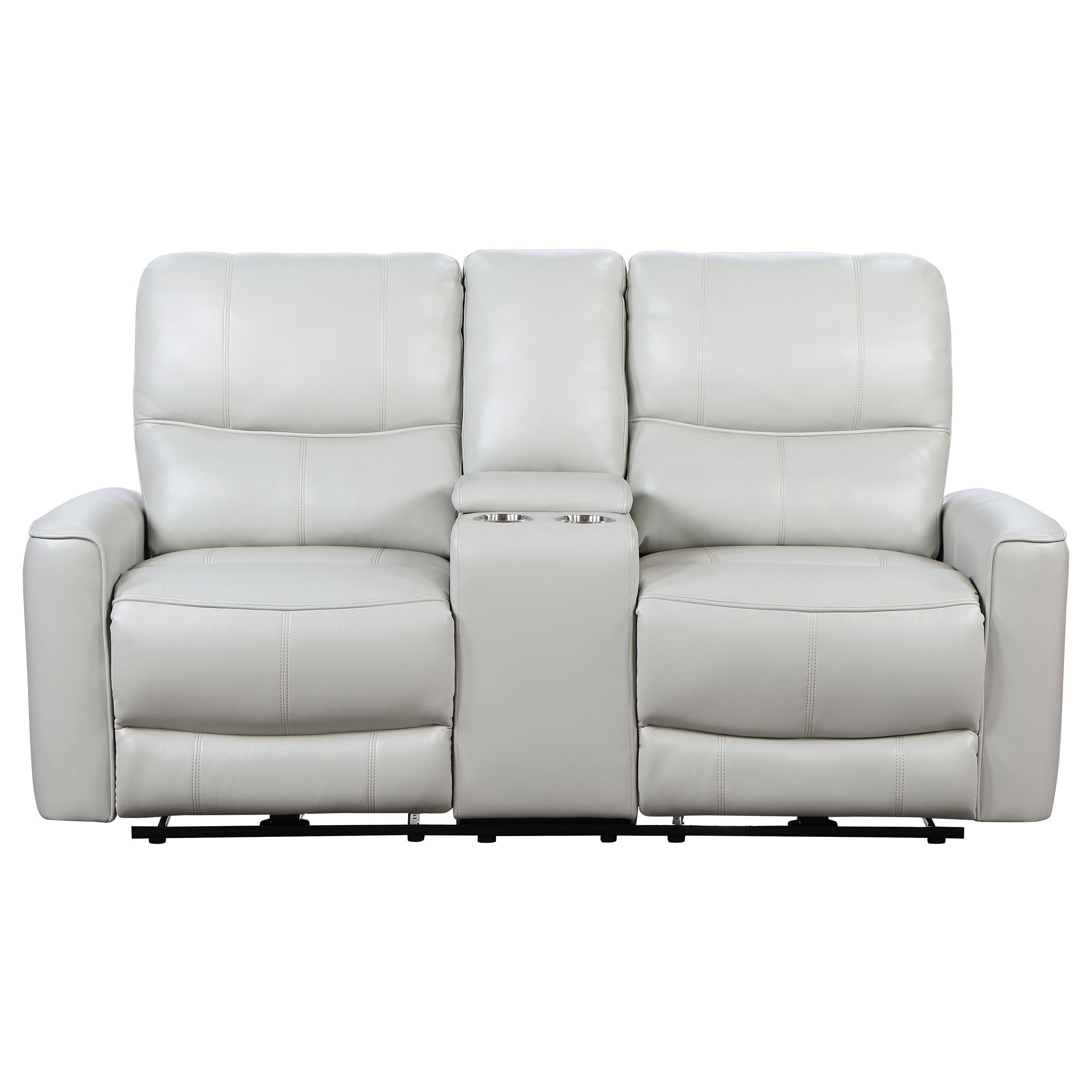 Greenfield Upholstered Power Reclining Loveseat Ivory - MyWaynesHome #