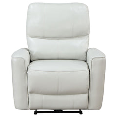 Greenfield Upholstered Power Recliner Chair Ivory - MyWaynesHome #