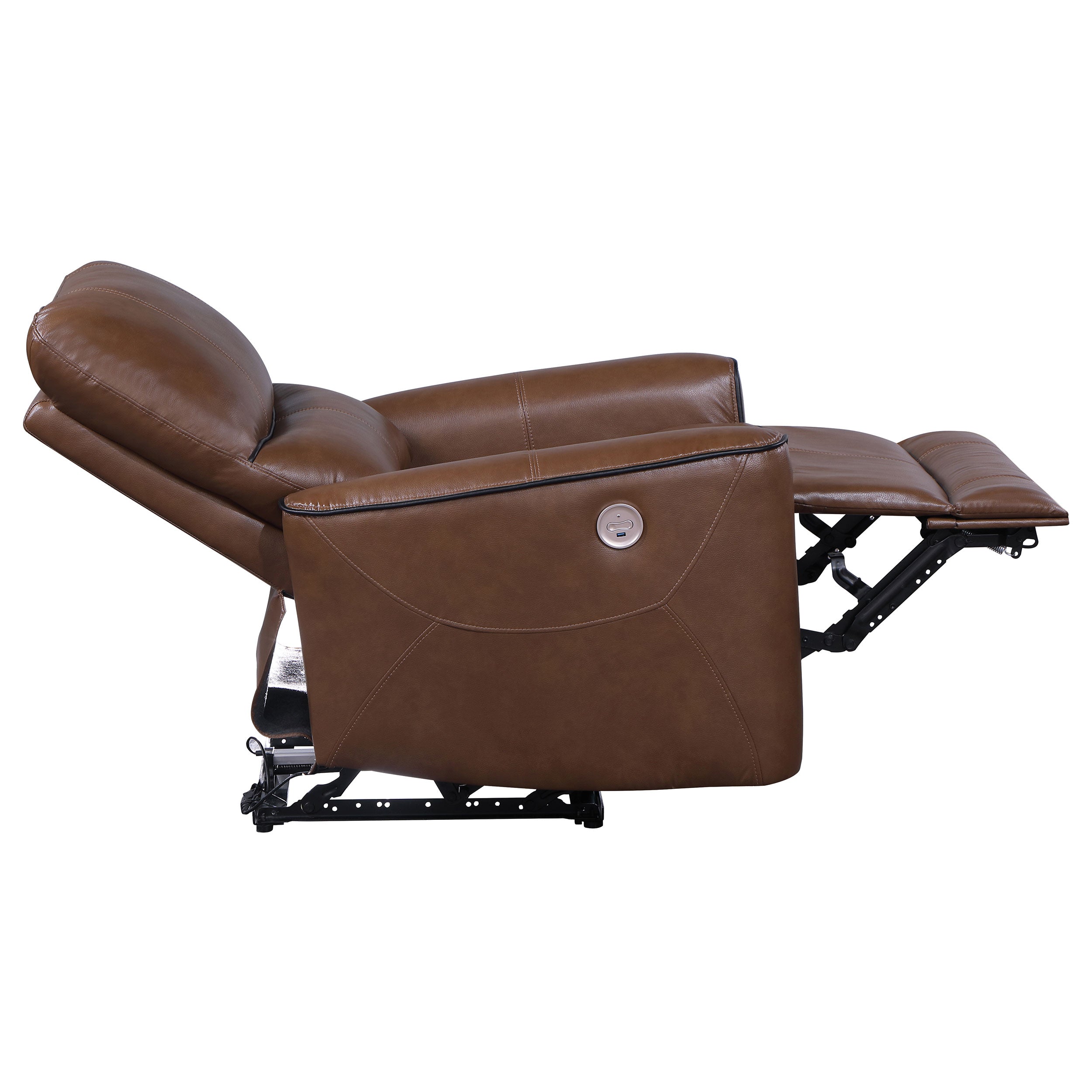 Greenfield 3-piece Power Reclining Sofa Set Saddle Brown - MyWaynesHome #