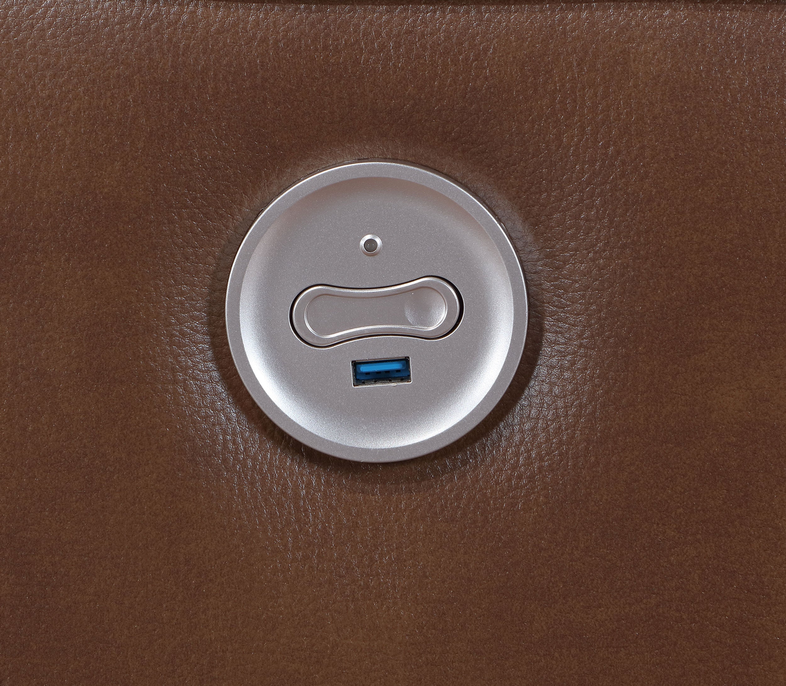 Greenfield Upholstered Power Reclining Sofa Saddle Brown - MyWaynesHome #