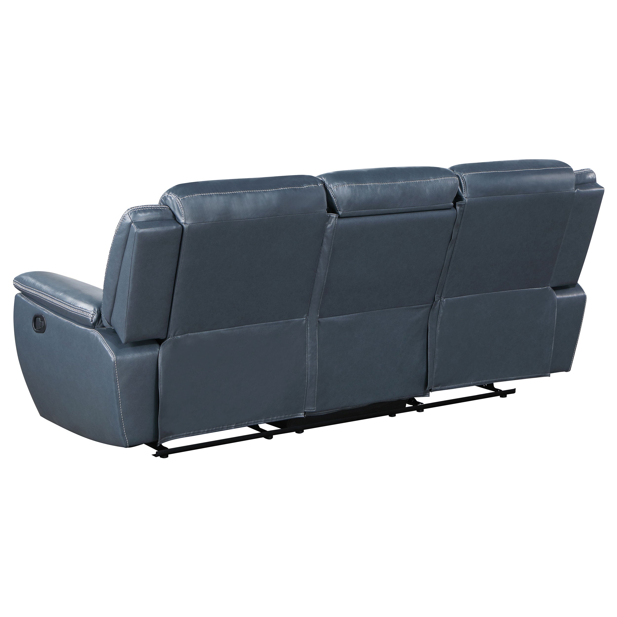 Sloane 3-piece Upholstered Reclining Sofa Set Blue - MyWaynesHome #