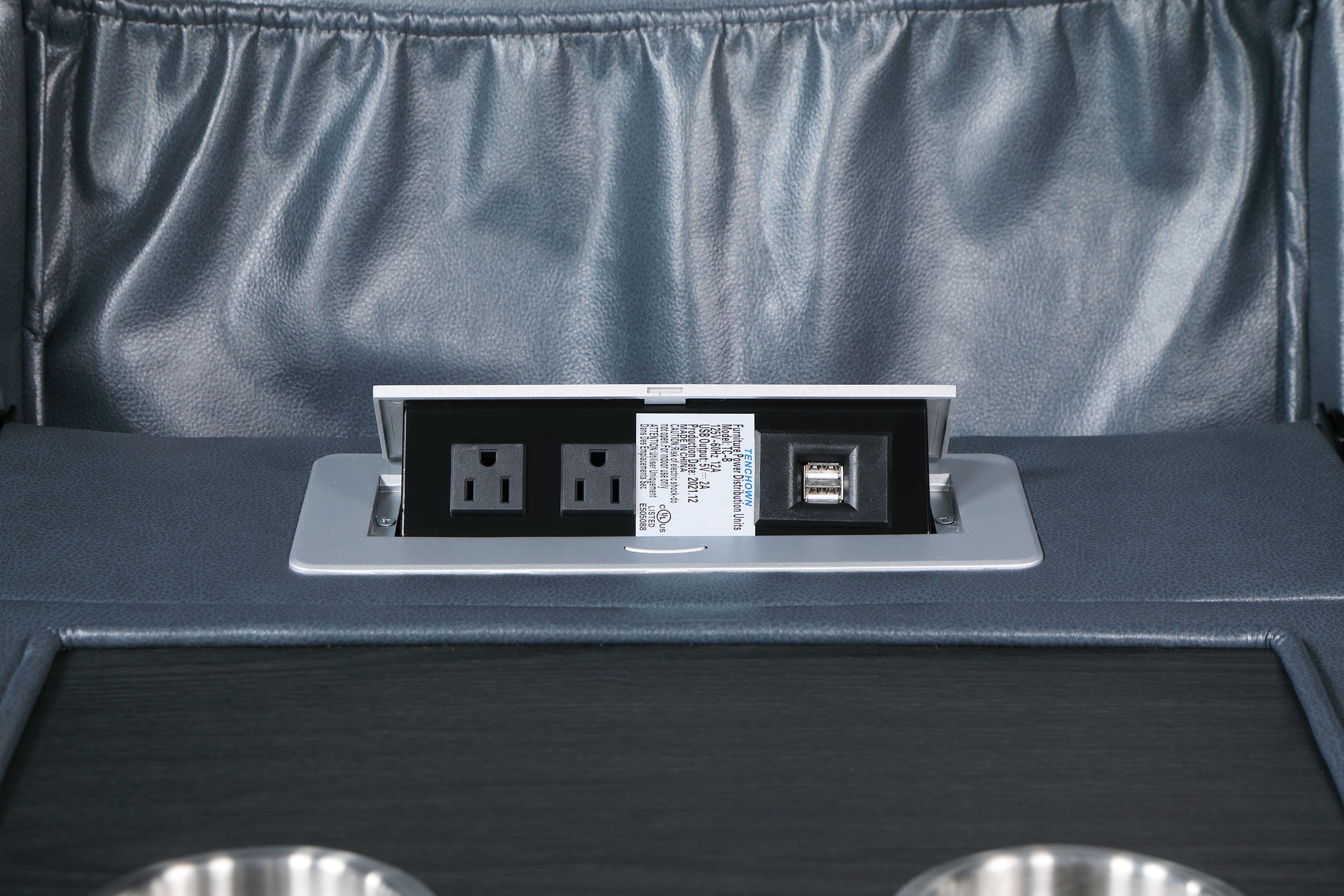 Sloane 3-piece Upholstered Reclining Sofa Set Blue - MyWaynesHome #