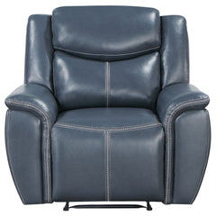 Sloane Upholstered Padded Arm Recliner Chair Blue - MyWaynesHome #
