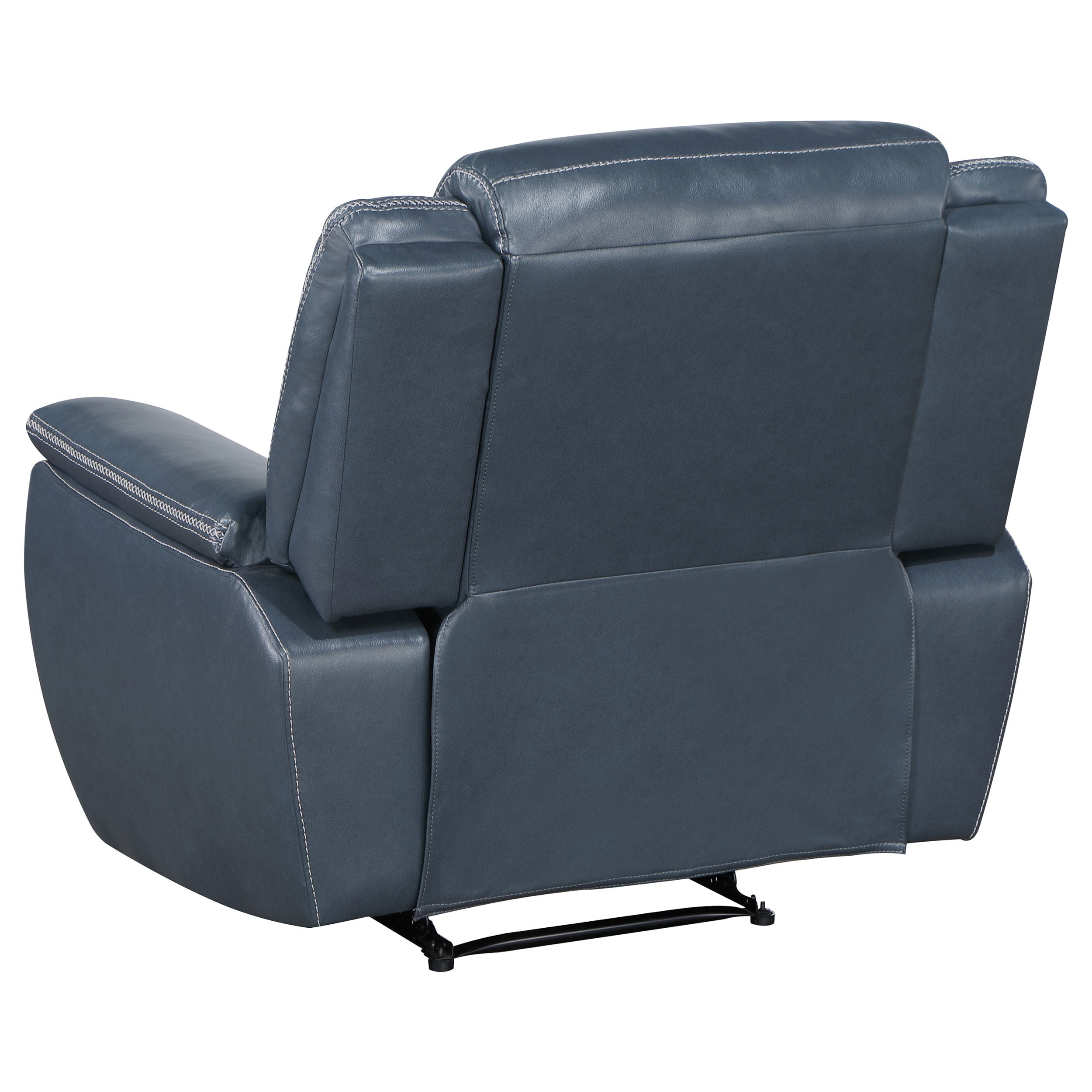 Sloane Upholstered Padded Arm Recliner Chair Blue - MyWaynesHome #