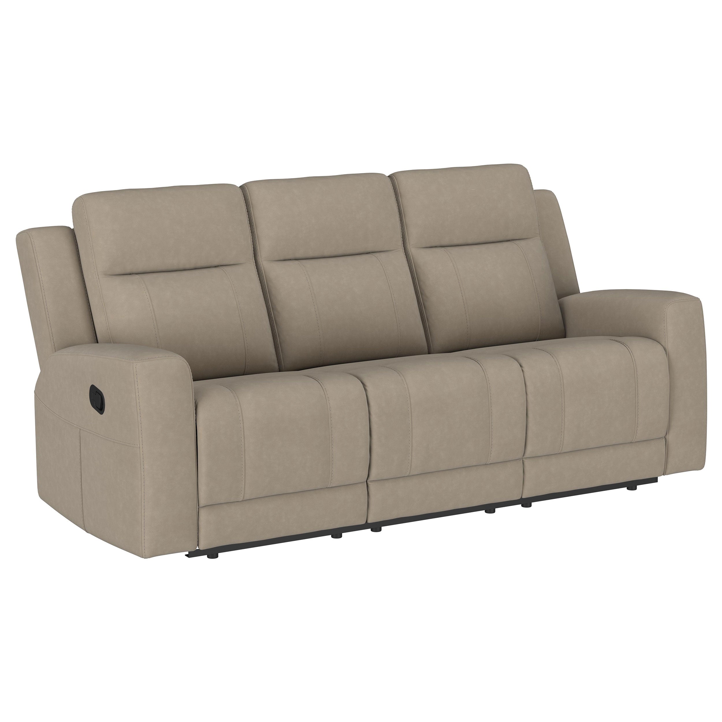 Brentwood 2-piece Upholstered Reclining Sofa Set Taupe - MyWaynesHome #