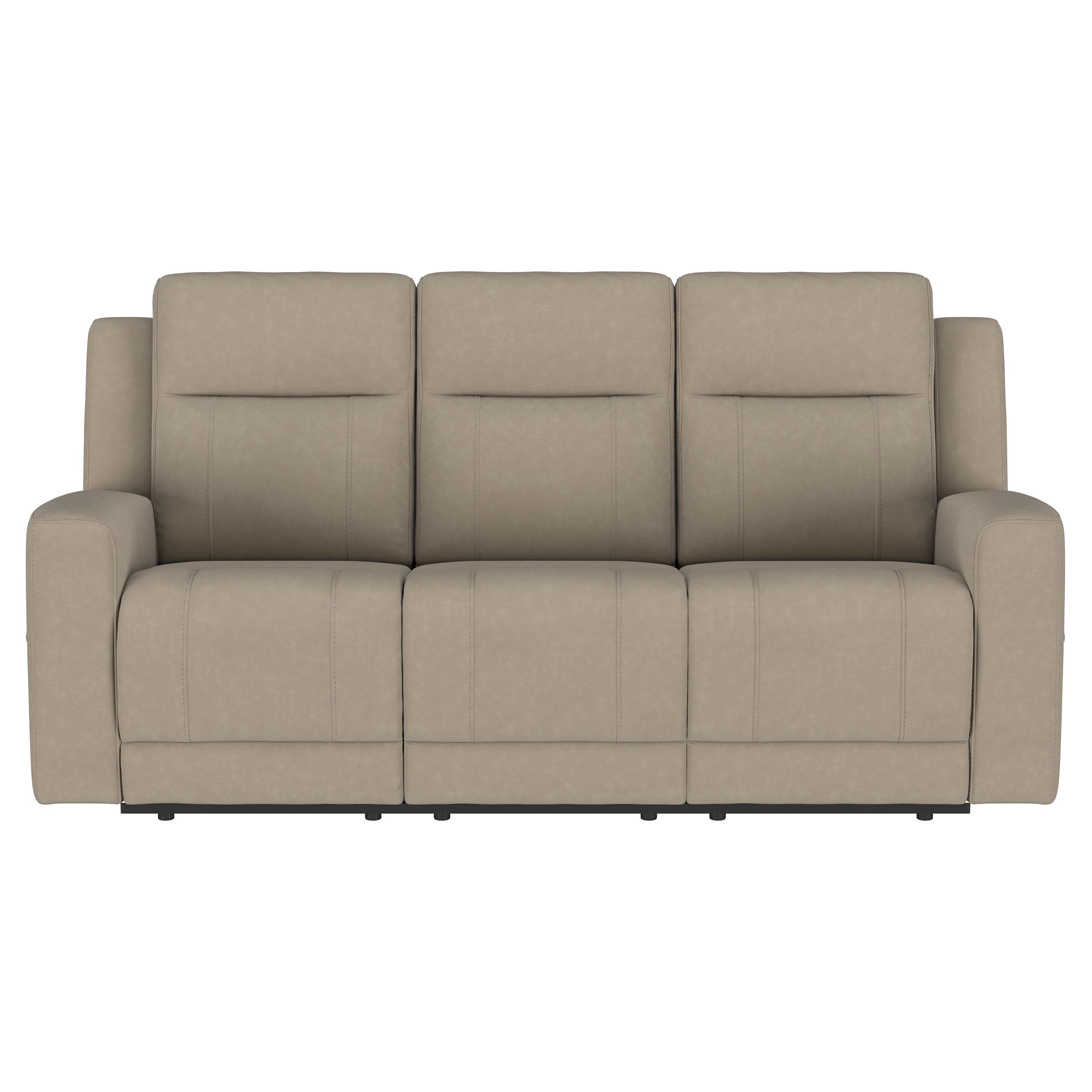 Brentwood 2-piece Upholstered Reclining Sofa Set Taupe - MyWaynesHome #