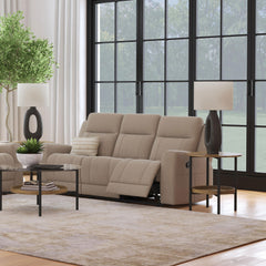 Brentwood Upholstered Motion Reclining Sofa Taupe - MyWaynesHome #