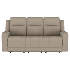 Brentwood Upholstered Motion Reclining Sofa Taupe - MyWaynesHome #