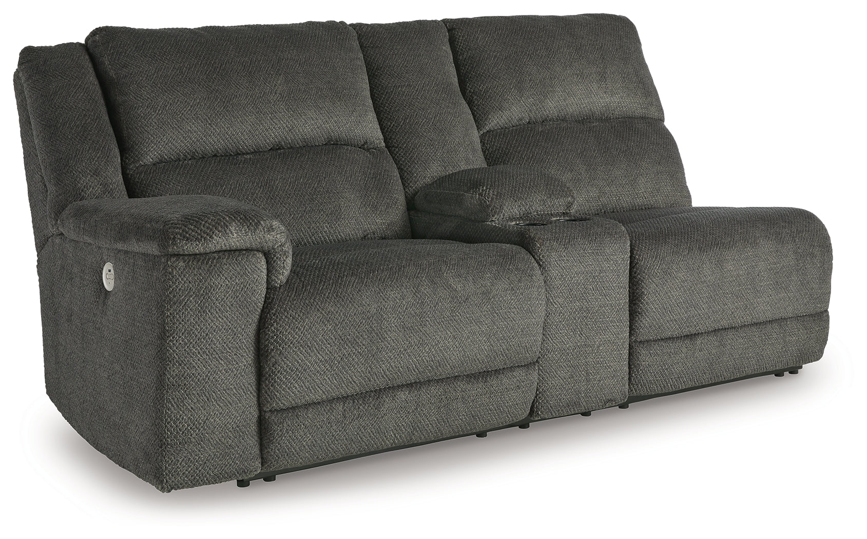 Keensburg Left-Arm Facing Power Reclining Loveseat with Console - MyWaynesHome #