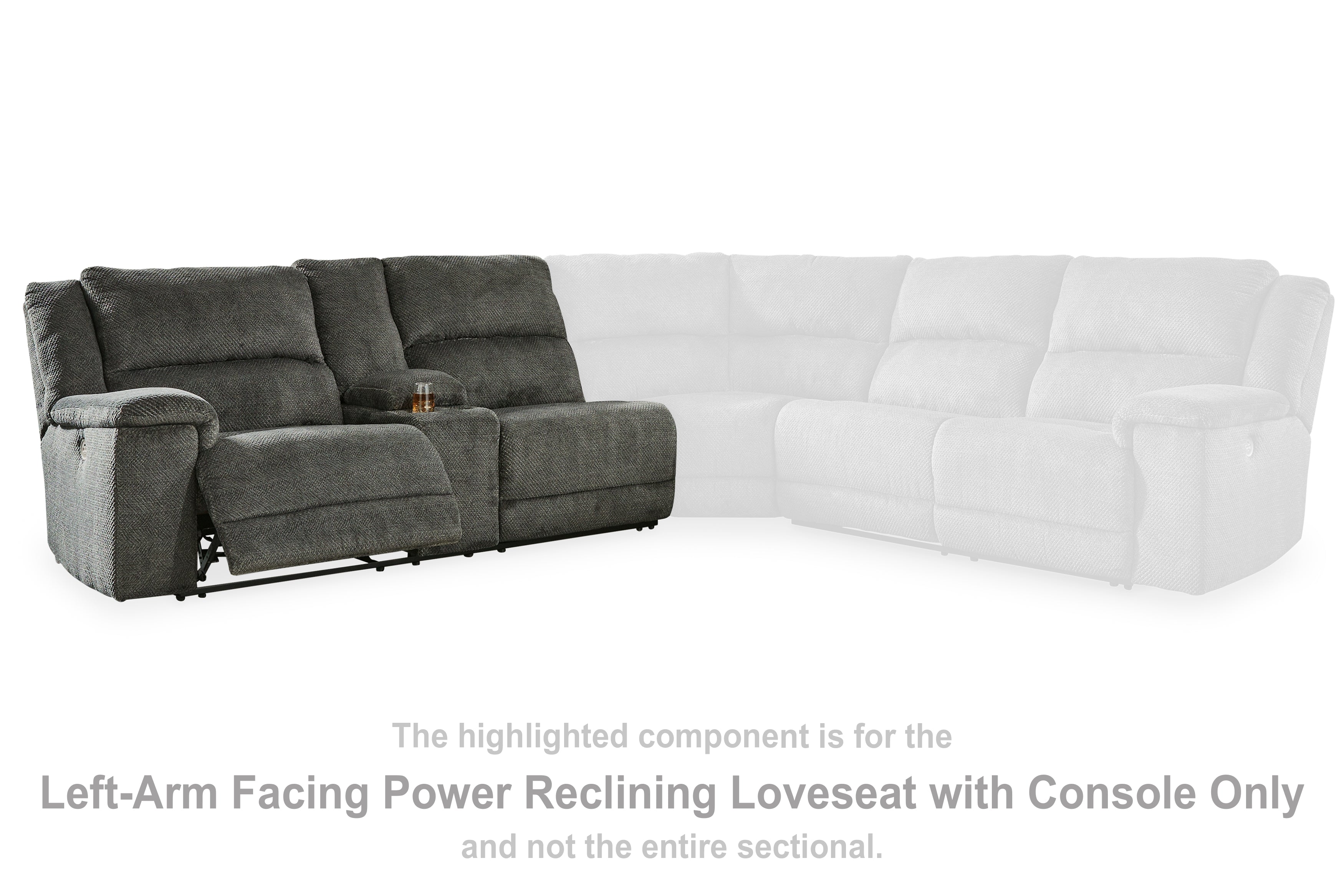 Keensburg Left-Arm Facing Power Reclining Loveseat with Console - MyWaynesHome #