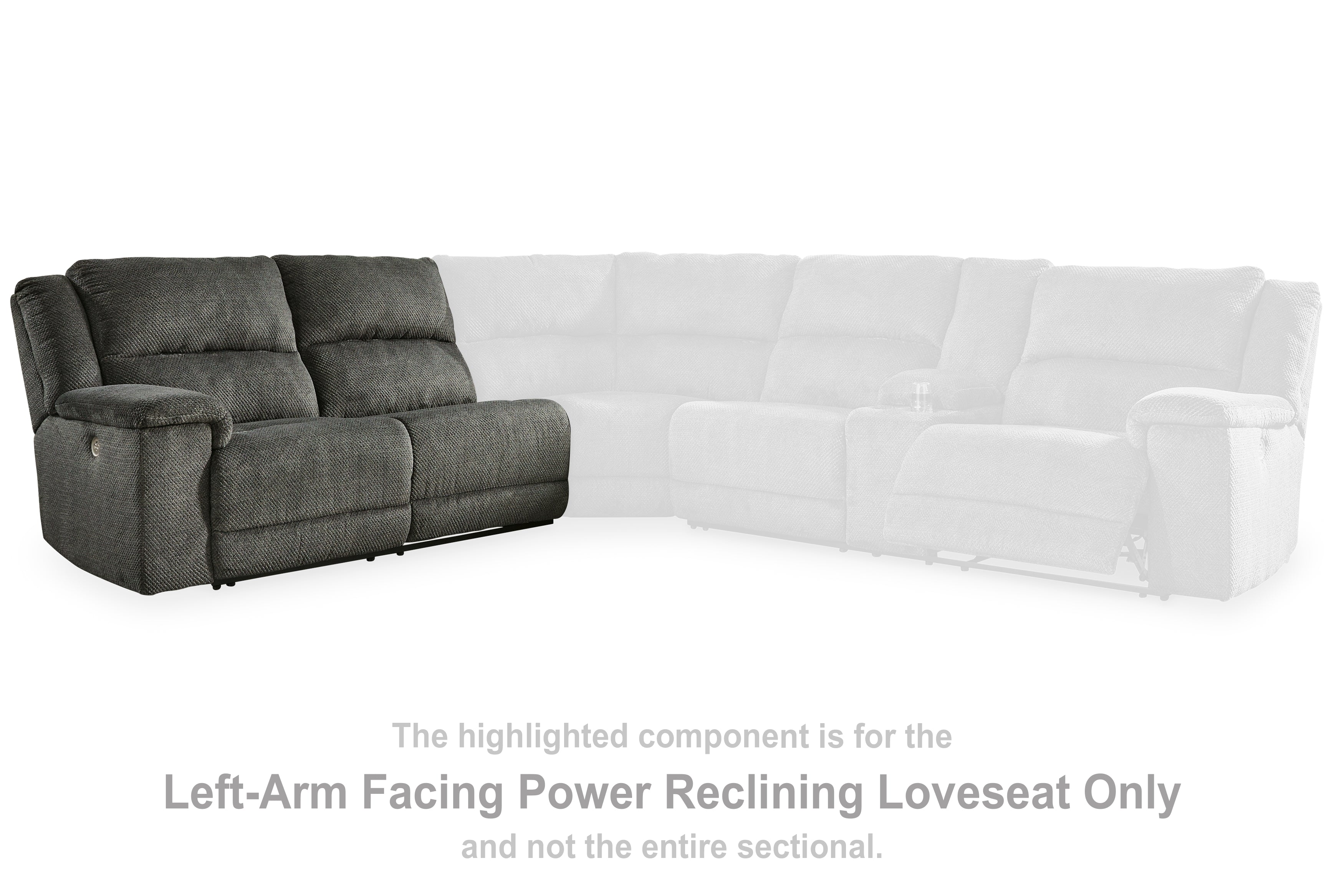 Keensburg Left-Arm Facing Power Reclining Loveseat - MyWaynesHome #